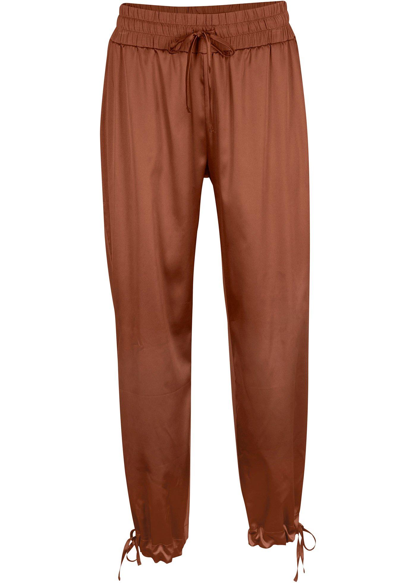 Pantalon en jersey avec satin