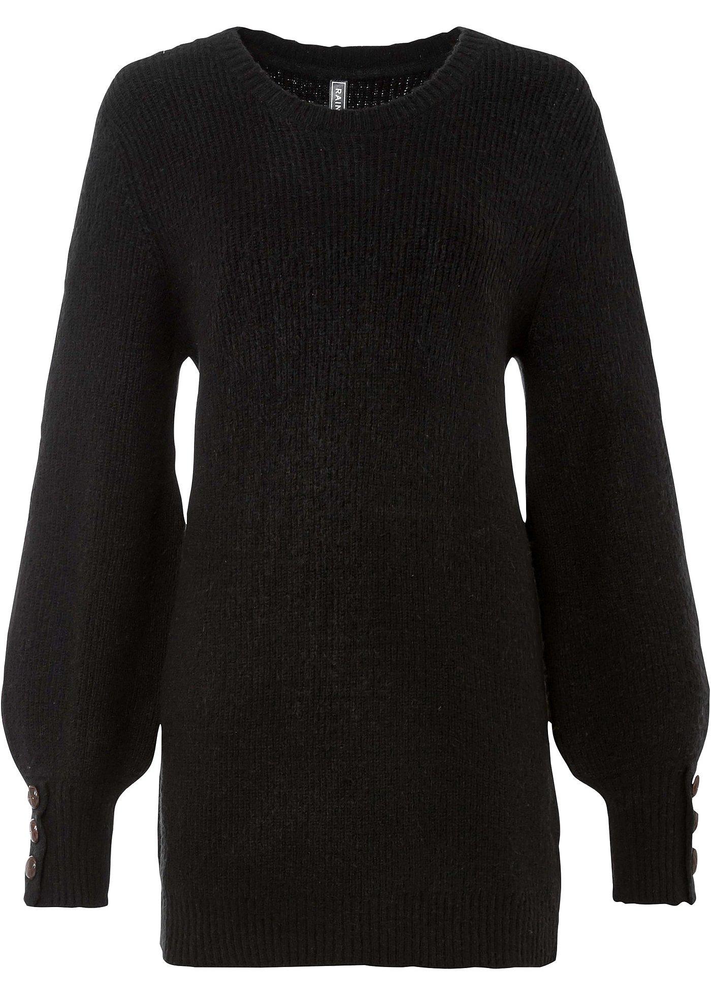 PULL COL ROND CACHEMIRE HÉRITAGE - NOIR