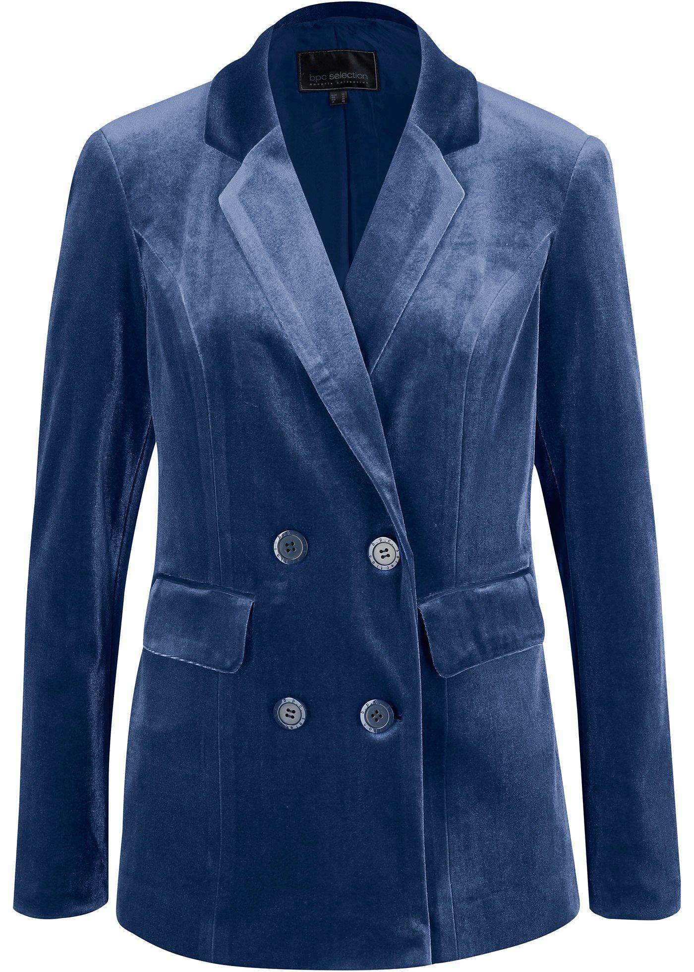 Blazer long en velours