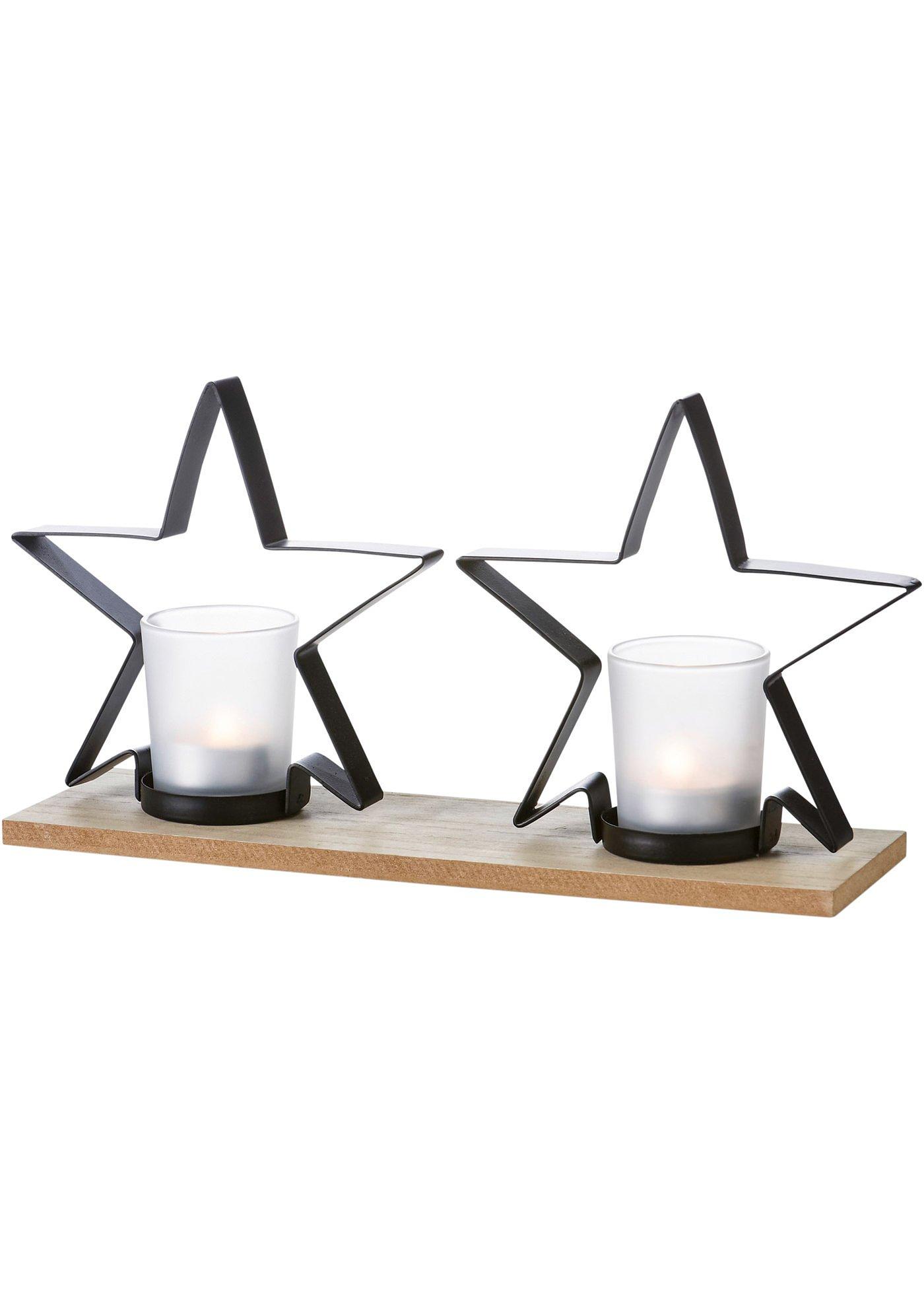 Porte-bougie chauffe-plat en forme d'étoile