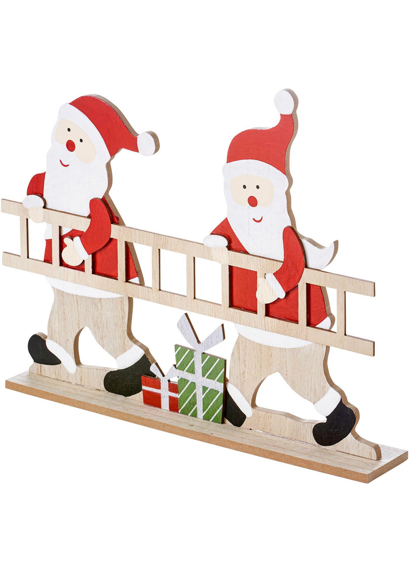 Objet déco avec Pères Noël + échelle