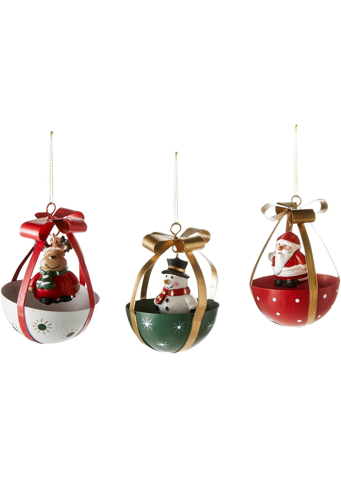 Déco à suspendre avec figurine (Ens. 3 pces.)