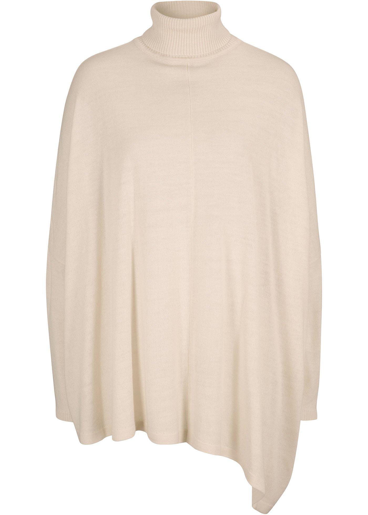 Pull-poncho oversize de coupe asymétrique