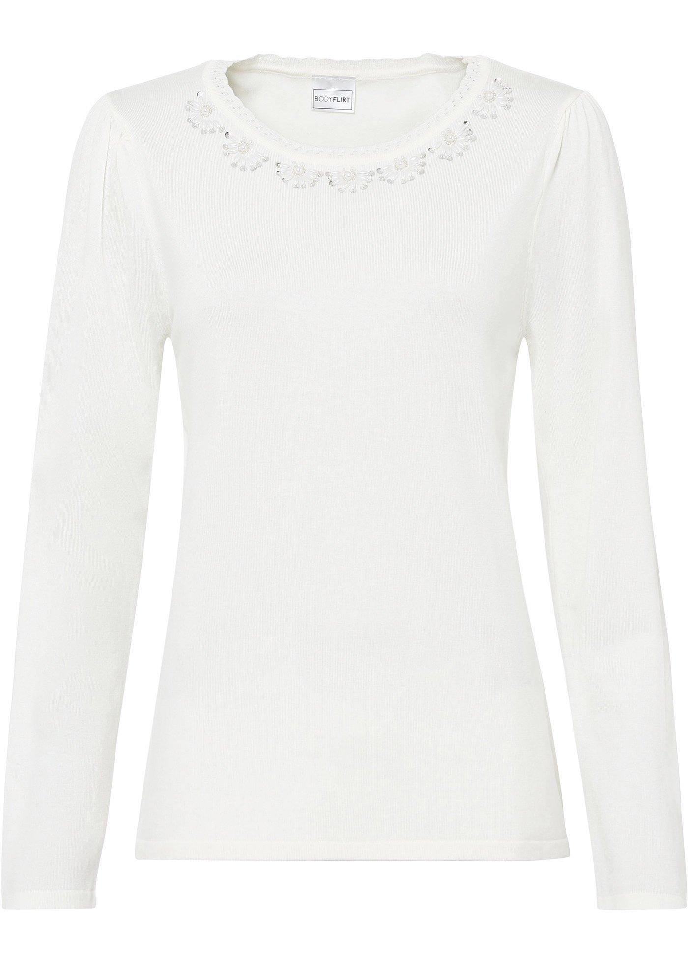 Pull avec application bijou