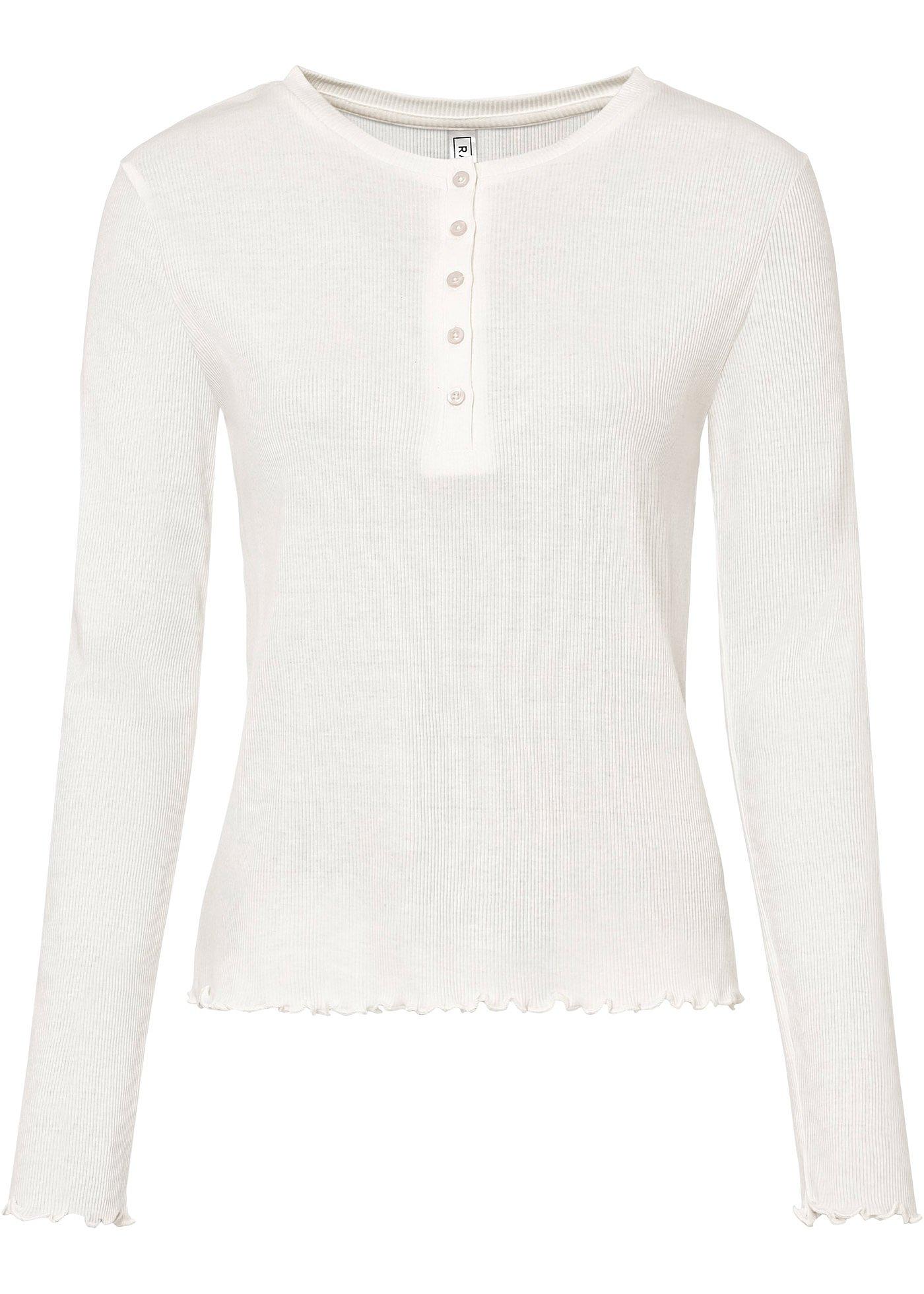 T-shirt avec patte de boutonnage