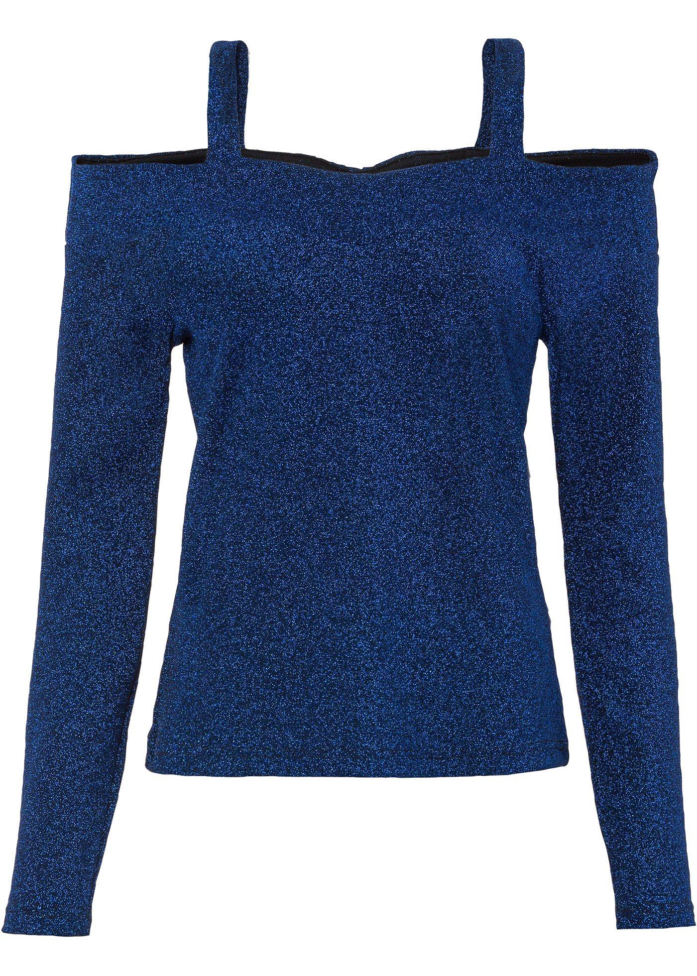 T-shirt épaules dénudées à paillettes