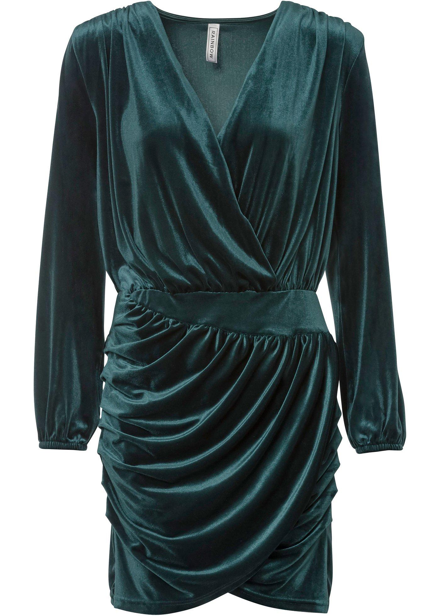 Robe portefeuille en velours