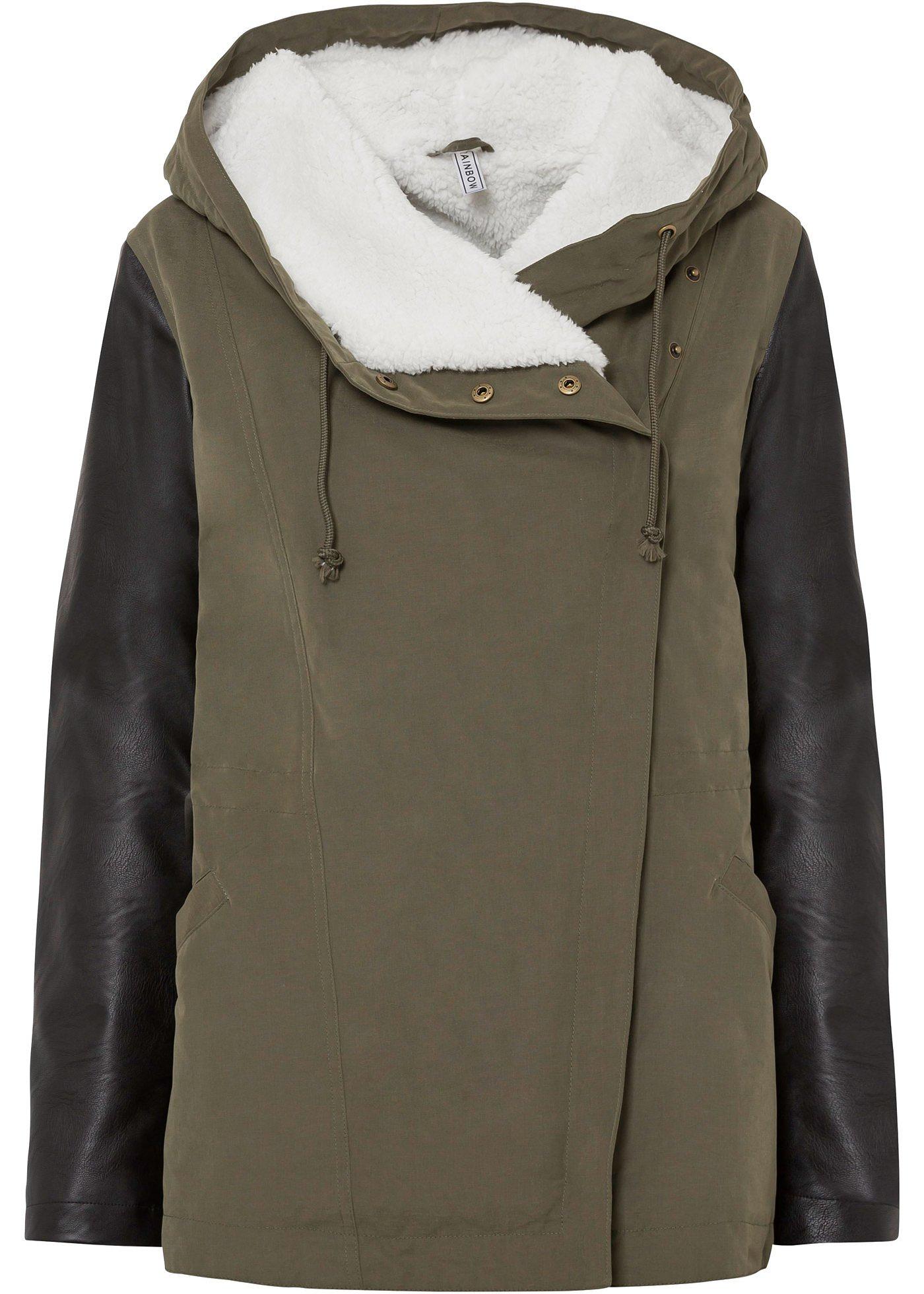 Parka avec fourrure peluche