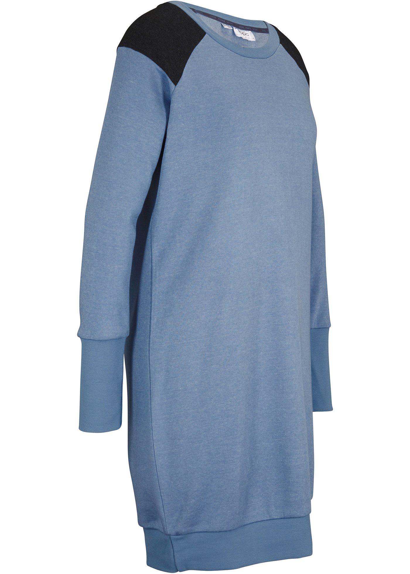 Robe sweat avec polyester recyclé, manches longues