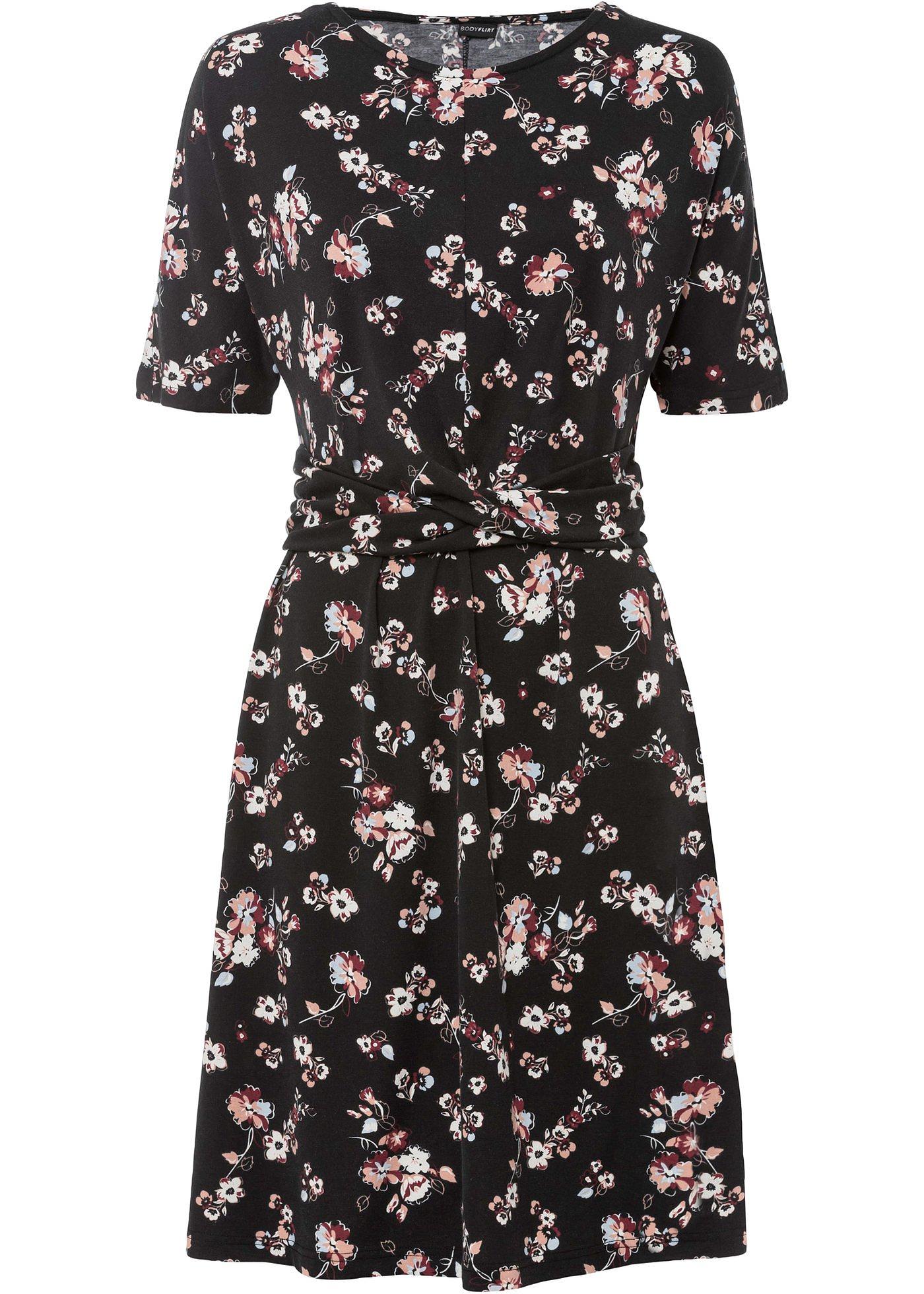 Robe en jersey drapée