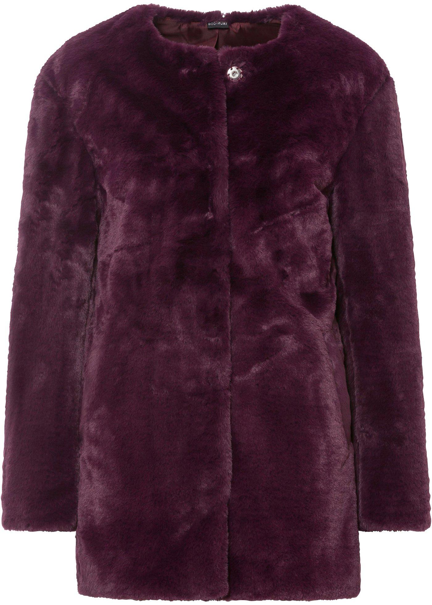 Manteau synthétique imitation fourrure