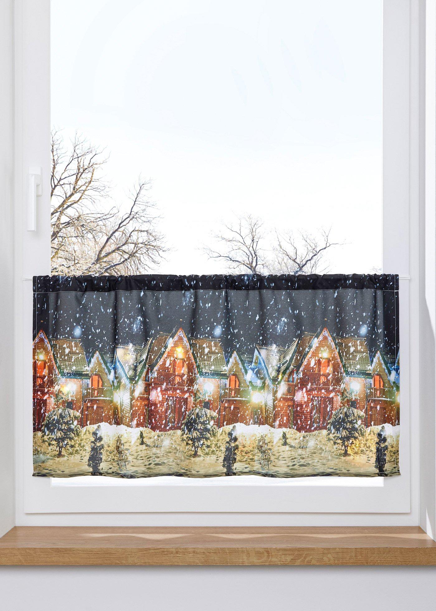 Brise-bise à LED imprimé hivernal