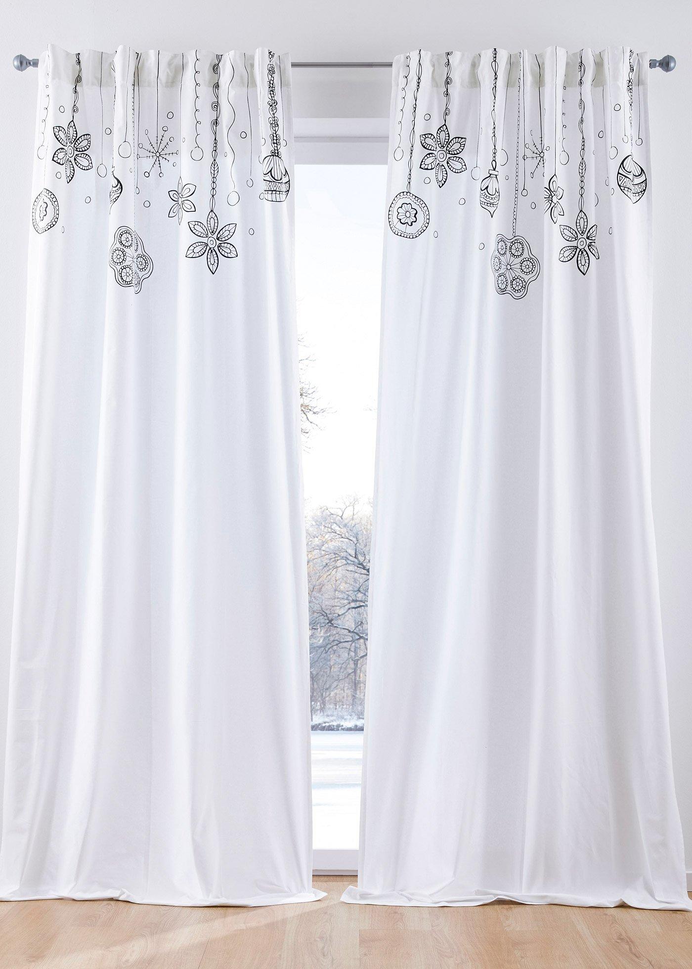 Panneau en coton bio avec imprimé Noël (1 pce.)