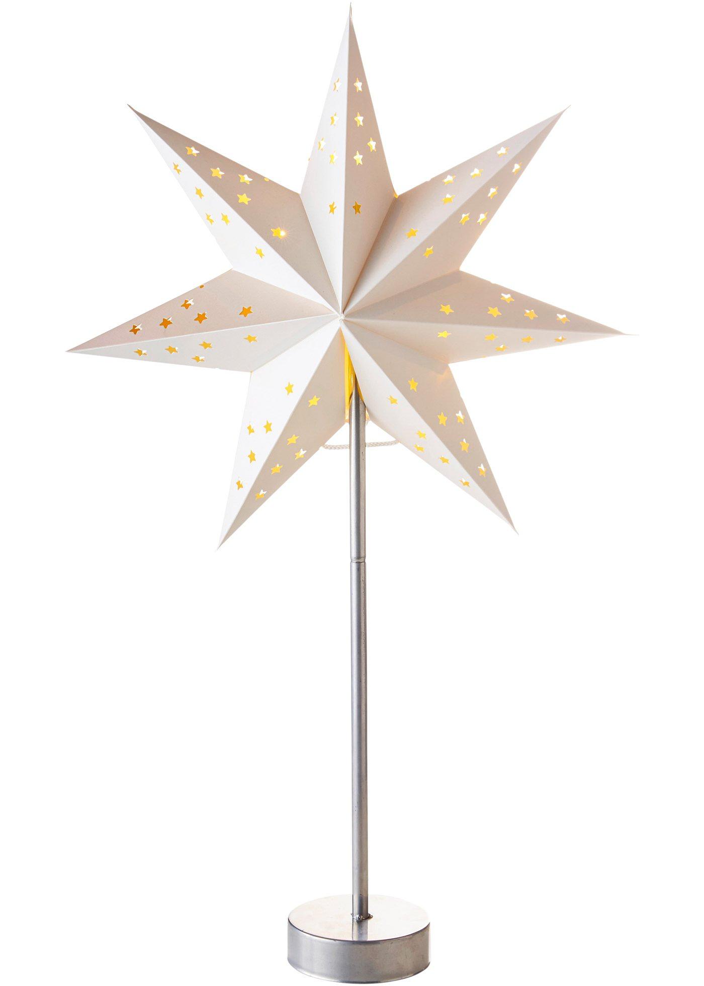 Objet déco LED avec étoile en papier