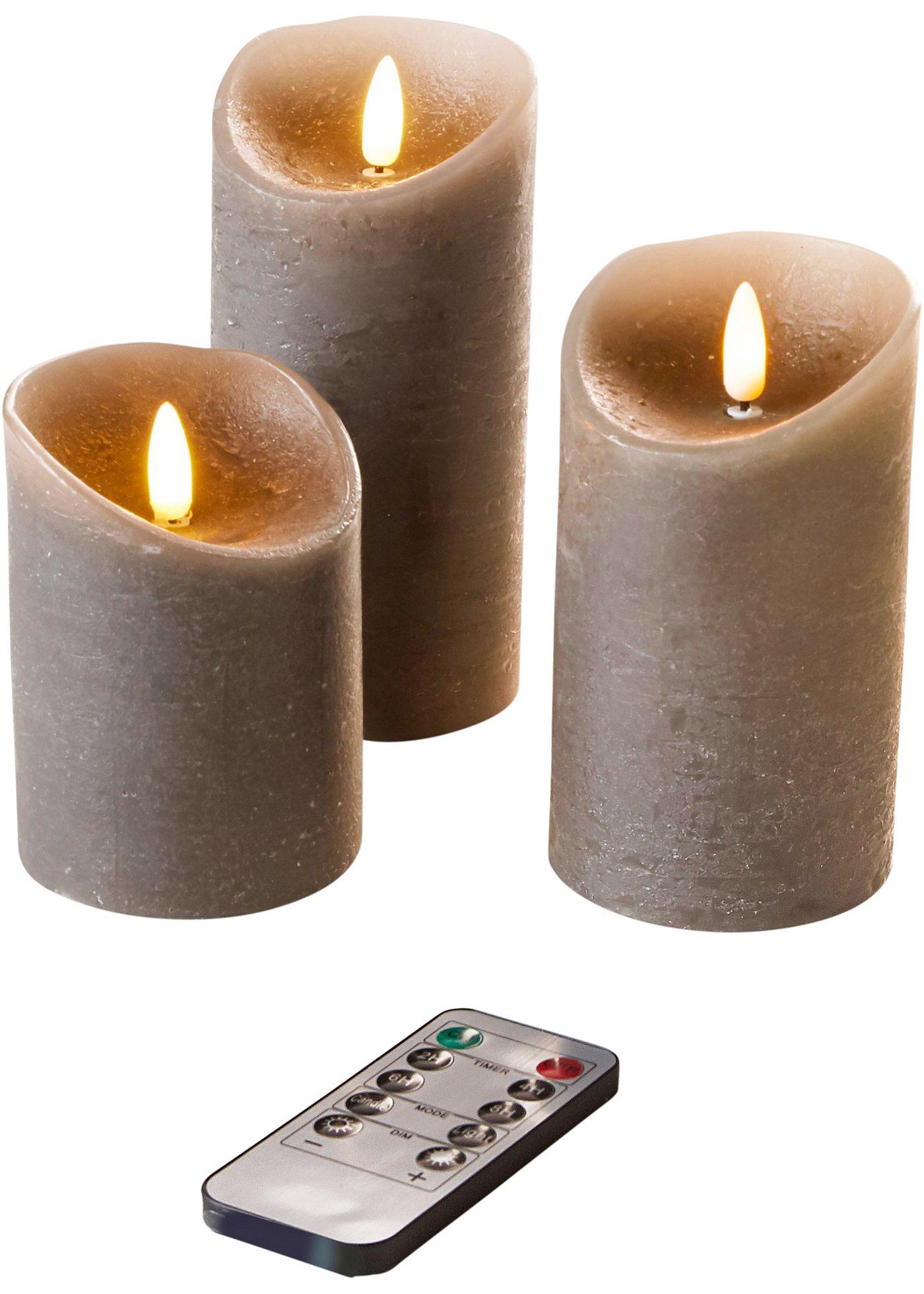 Bougie LED (Ens. 3 pces.)