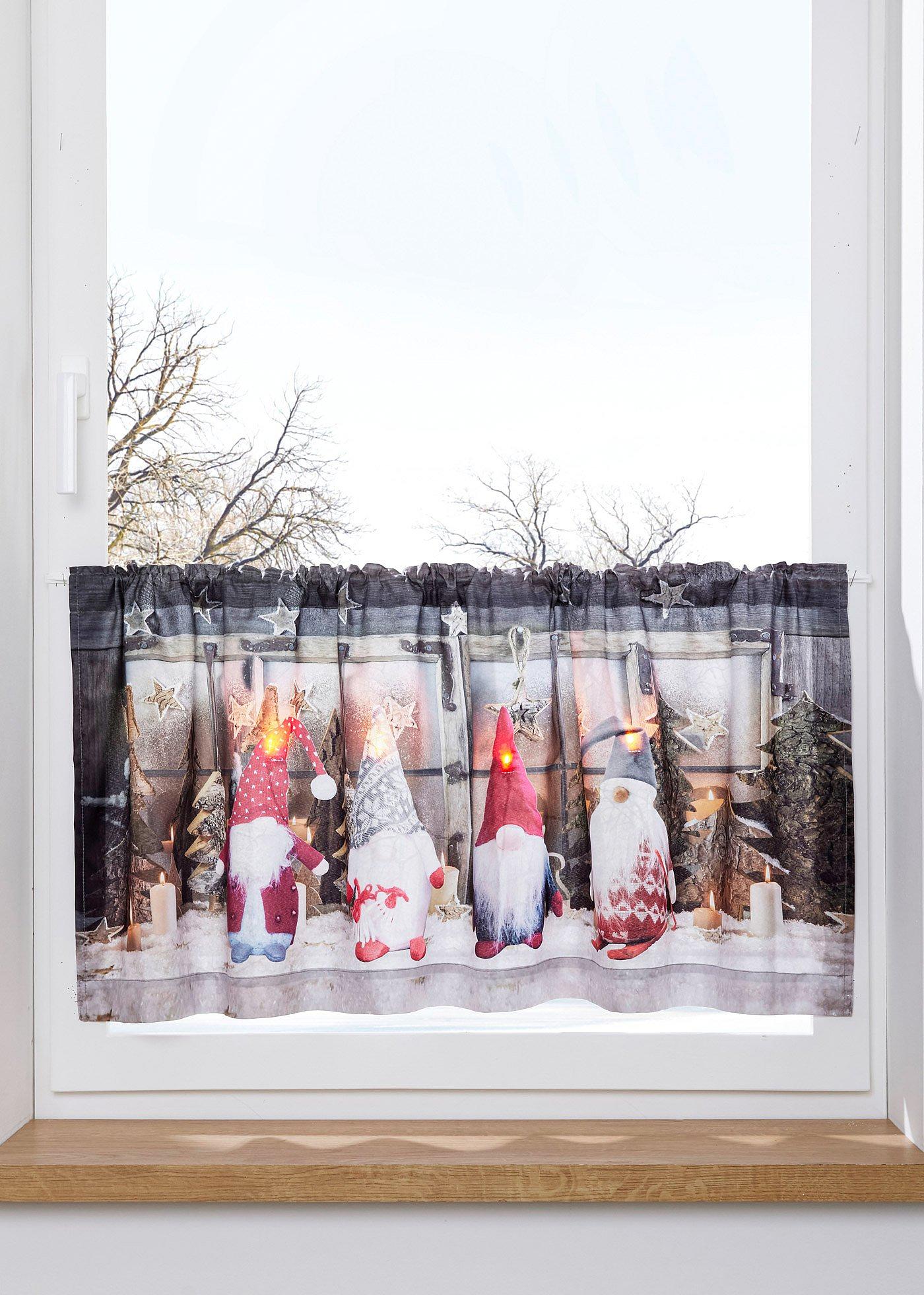 Brise-bise à LED imprimé Noël