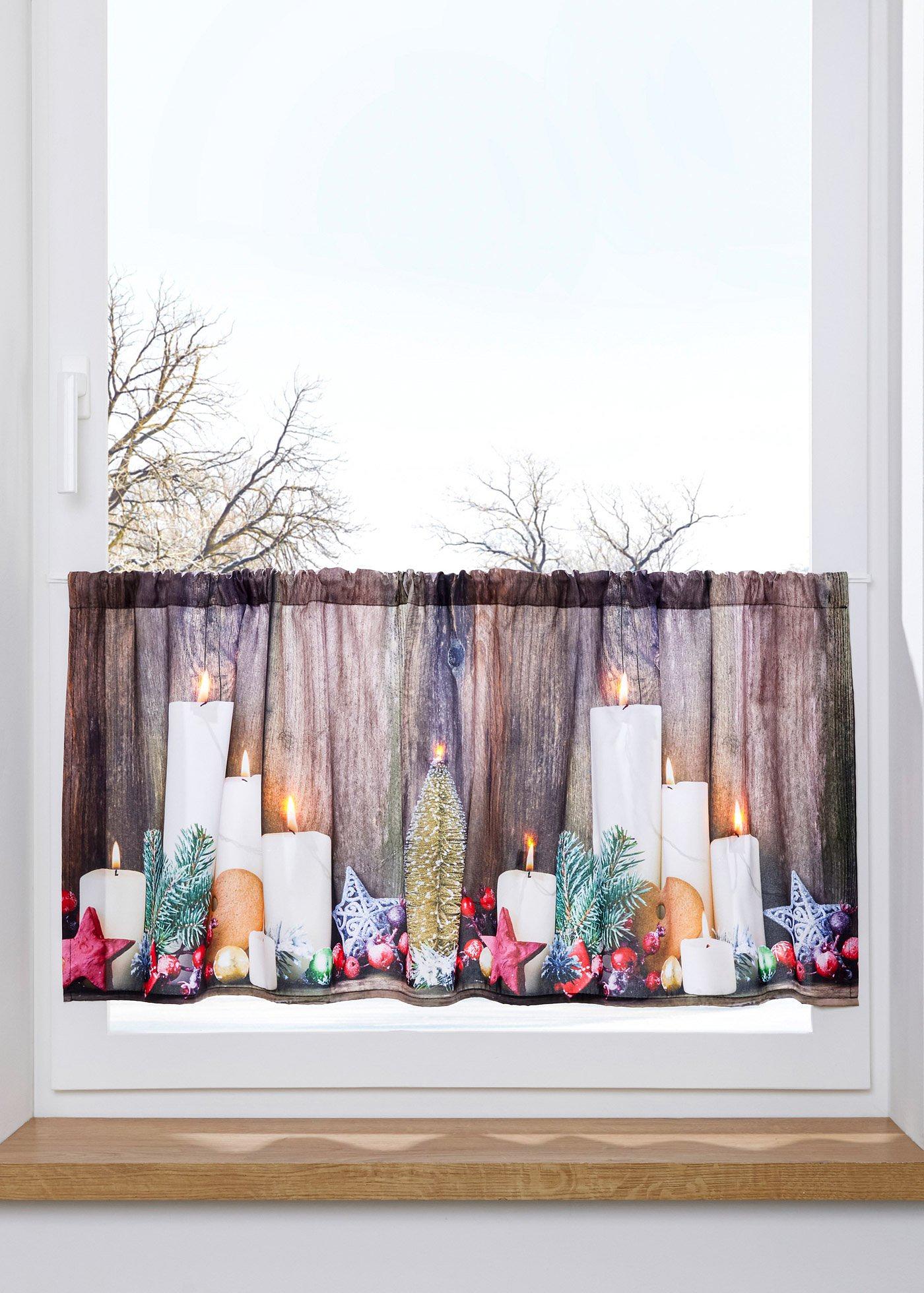 Brise-bise à LED imprimé Noël