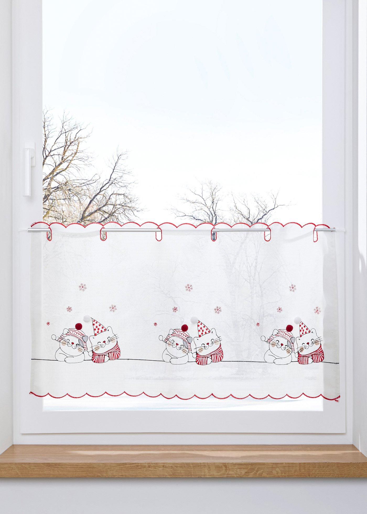 Brise-bise avec broderie