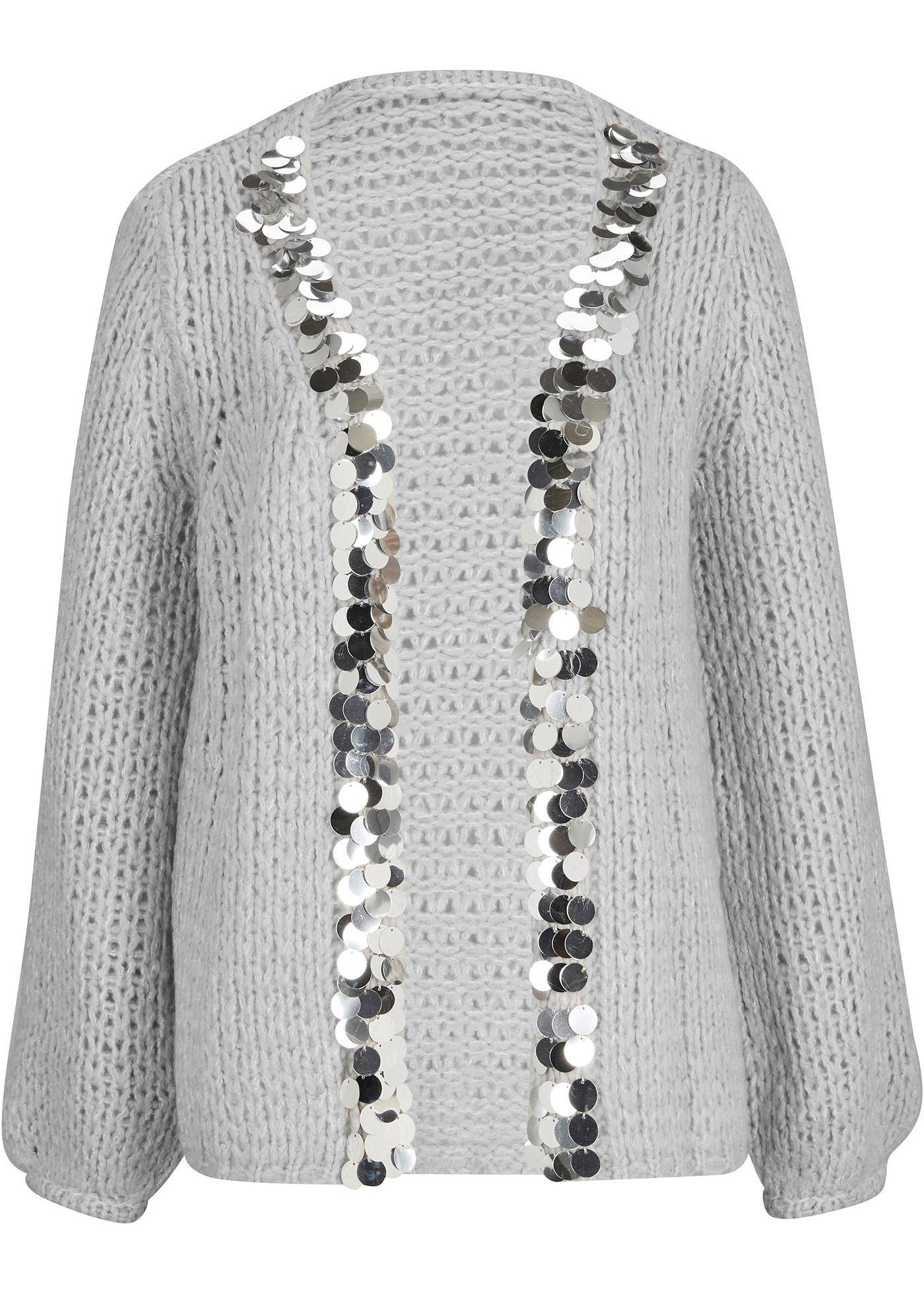 Gilet en maille à paillettes