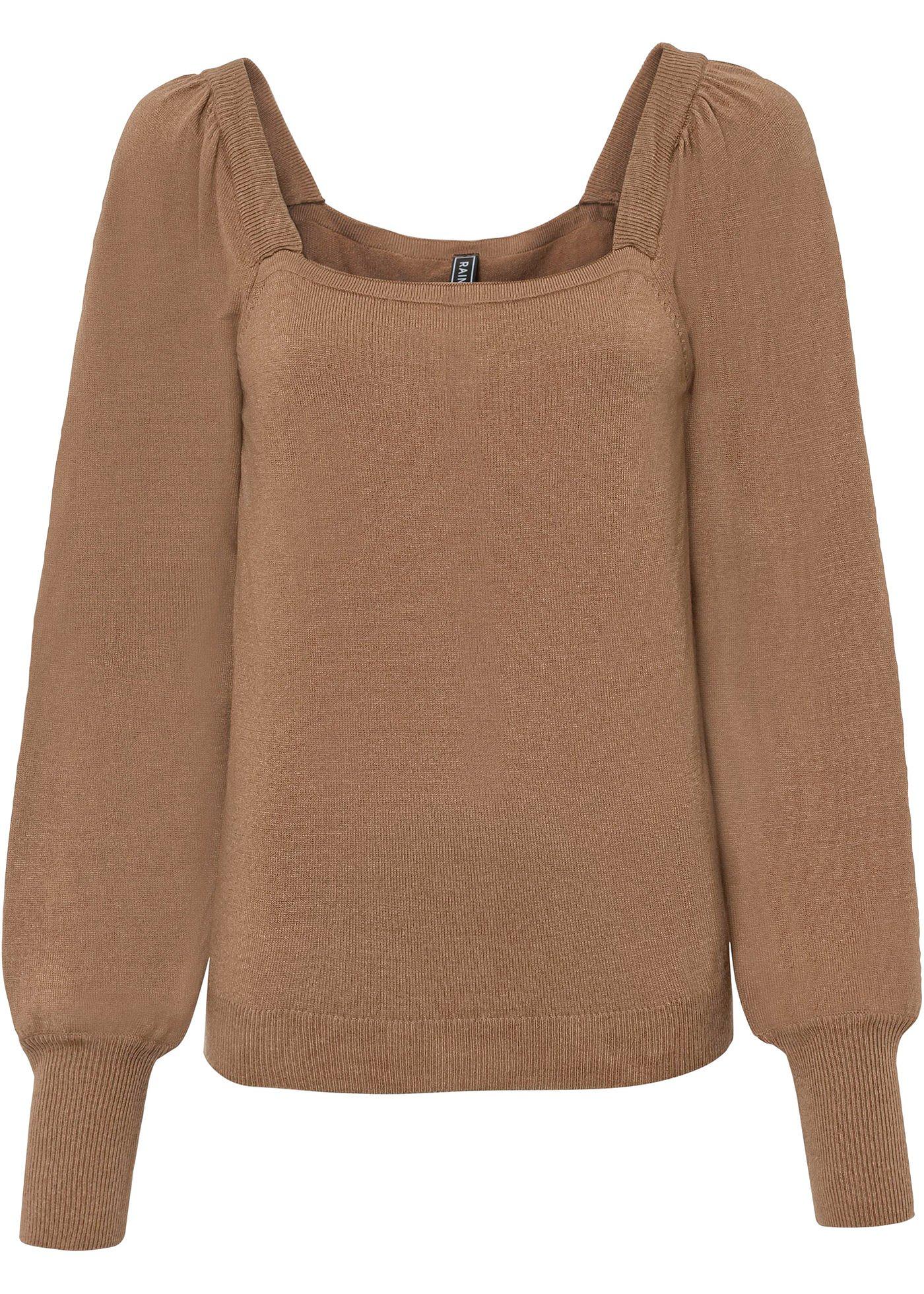 Pull à manches bouffantes