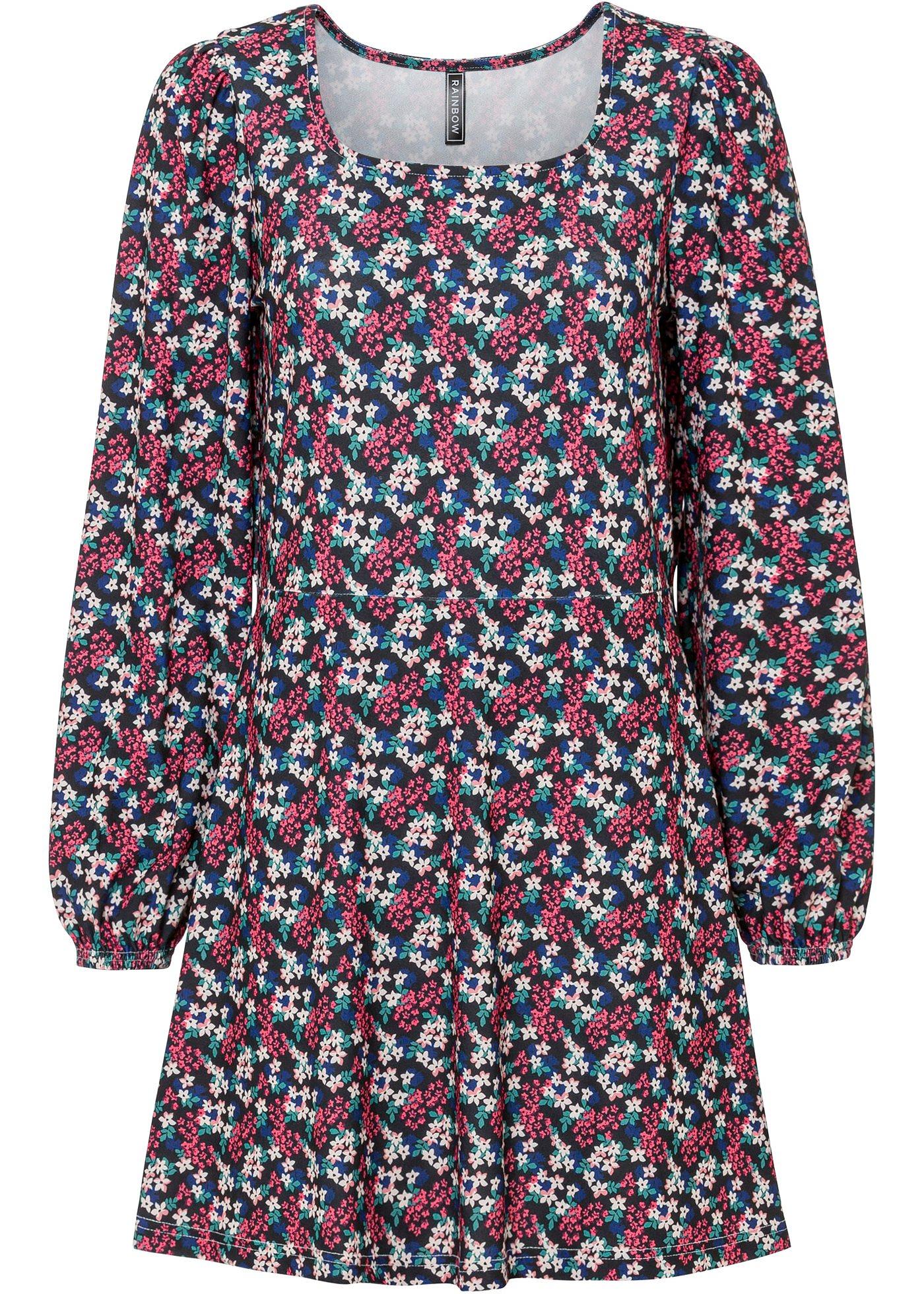 Robe patineuse avec col carré