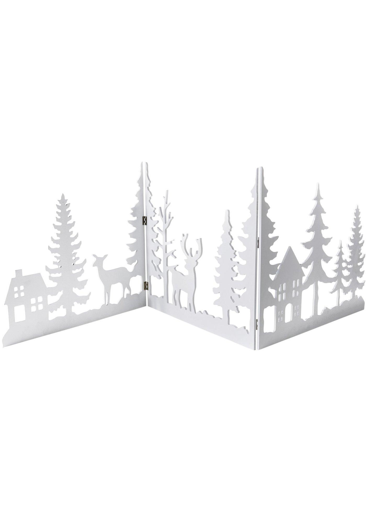 Objet déco avec sapins