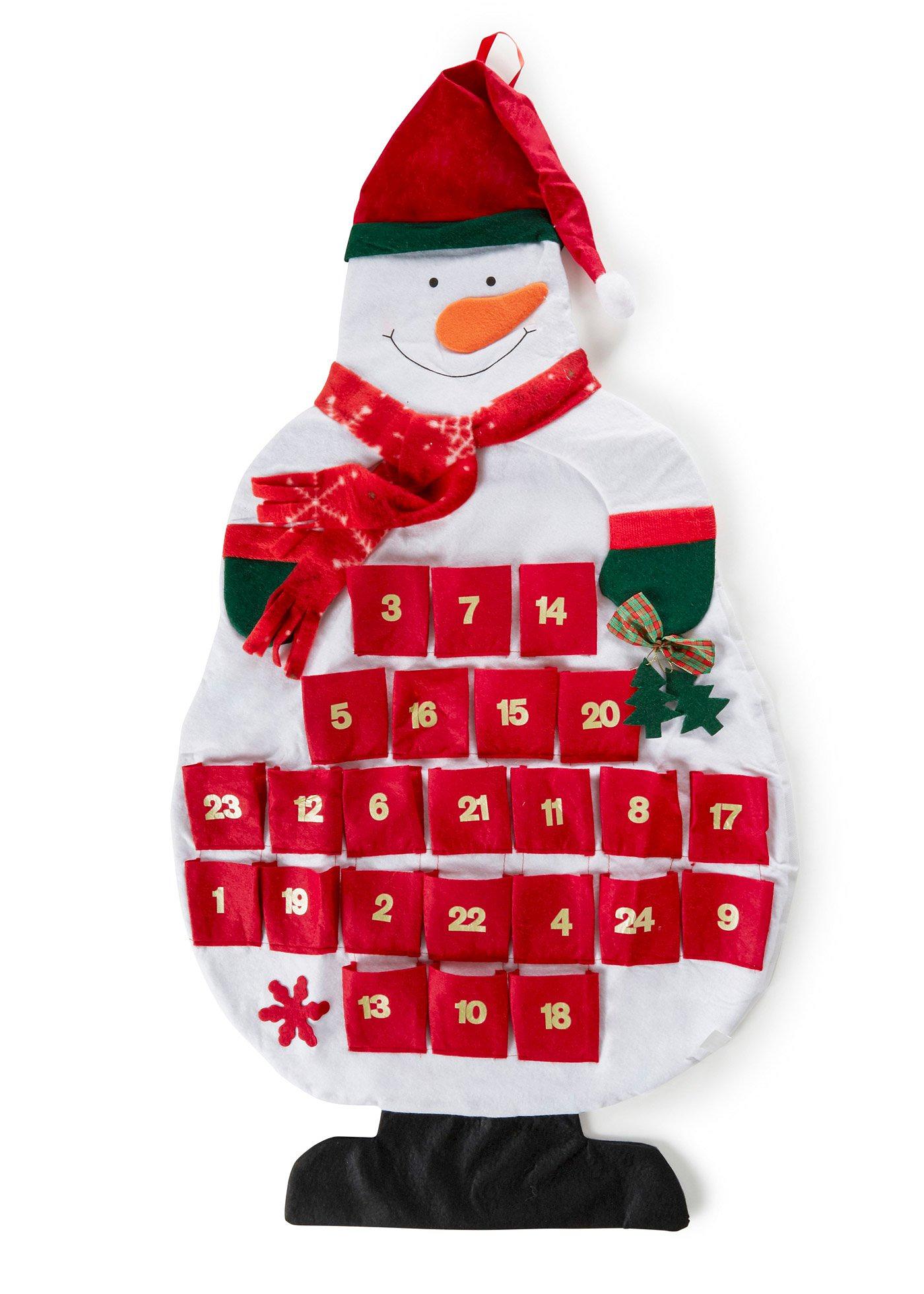 Calendrier de l'Avent bonhomme de neige