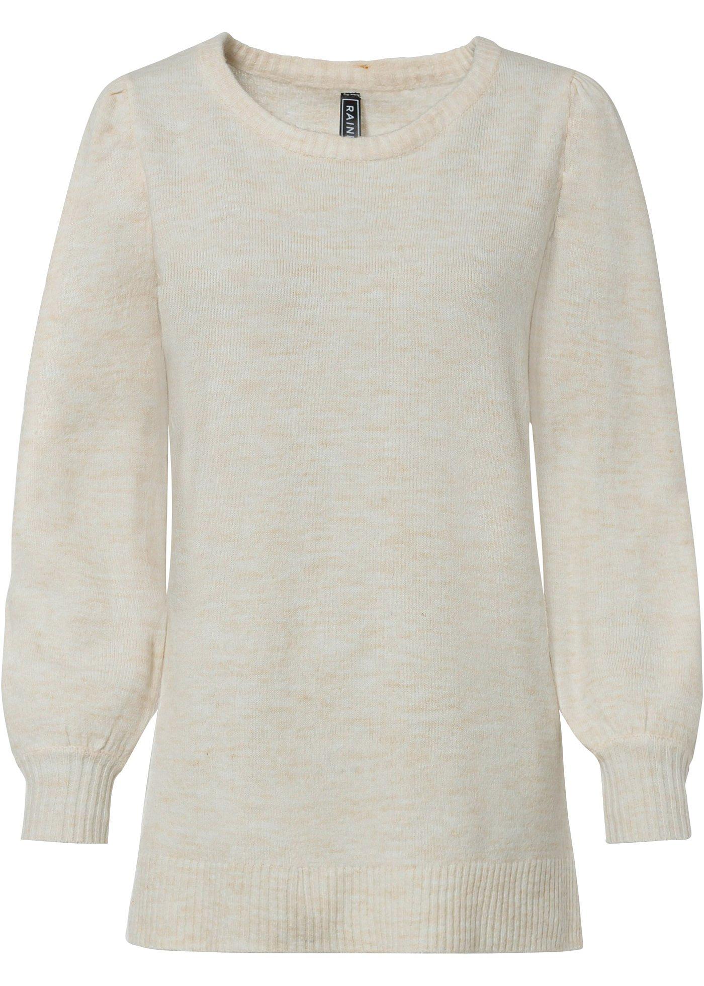 Pull en maille avec manches bouffantes