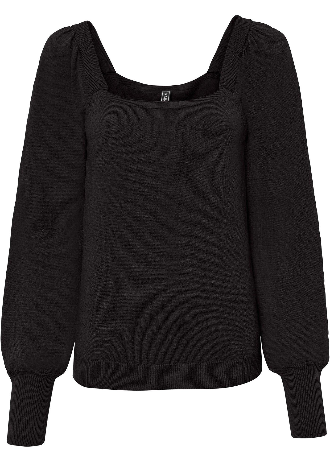 Pull à manches bouffantes