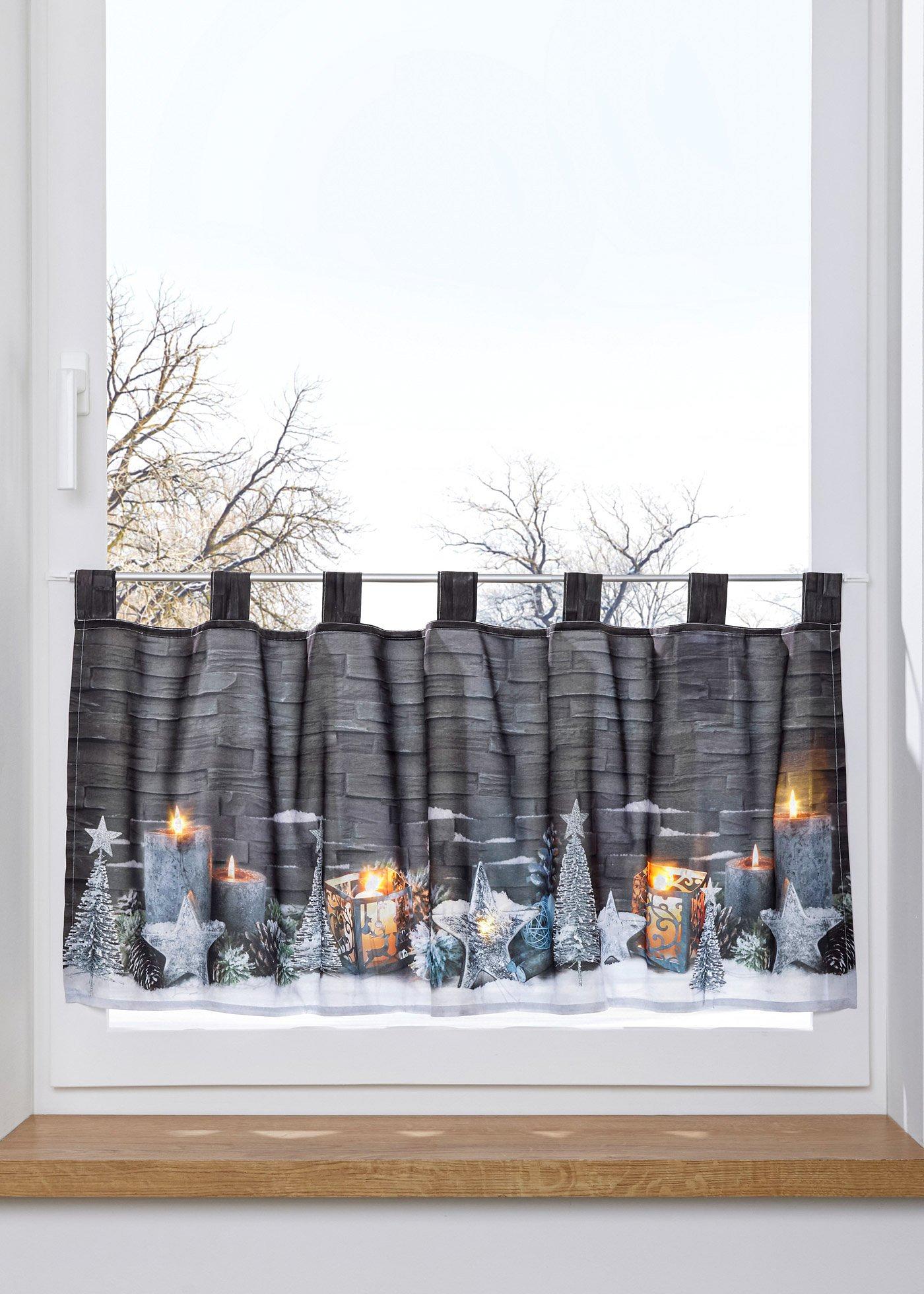 Brise-bise à LED imprimé Noël