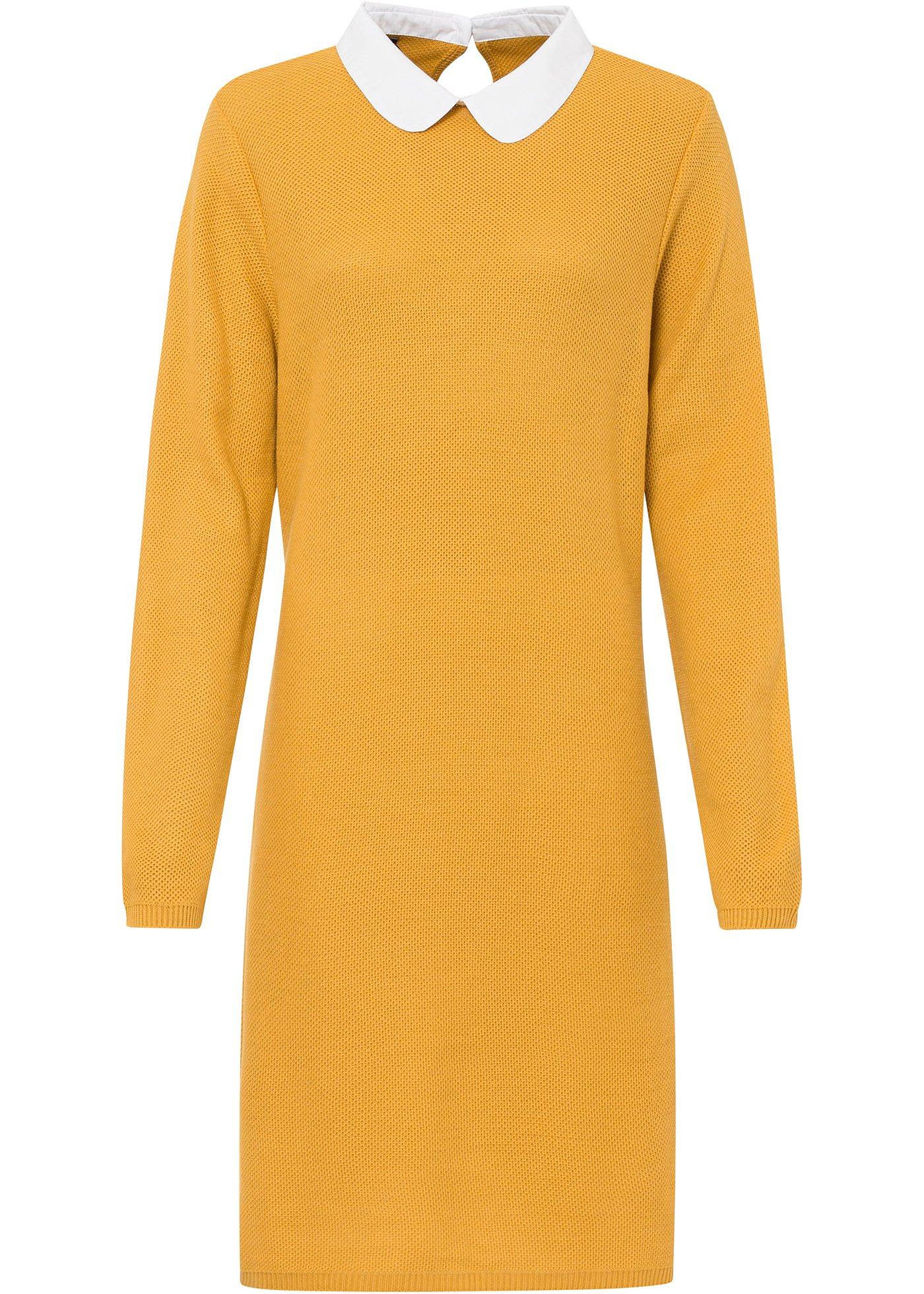 Robe en maille avec col