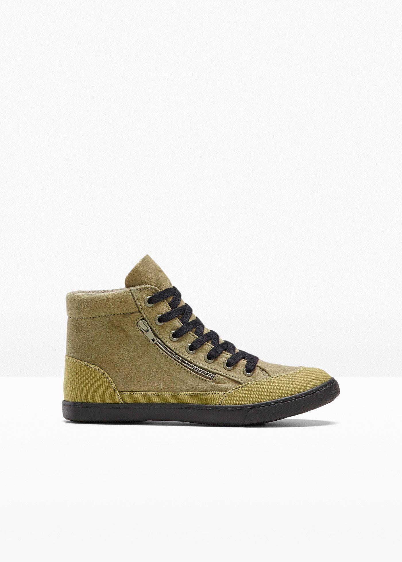 Baskets montantes à lacets