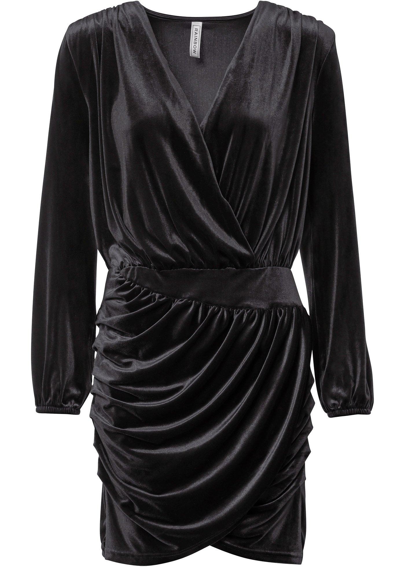 Robe portefeuille en velours