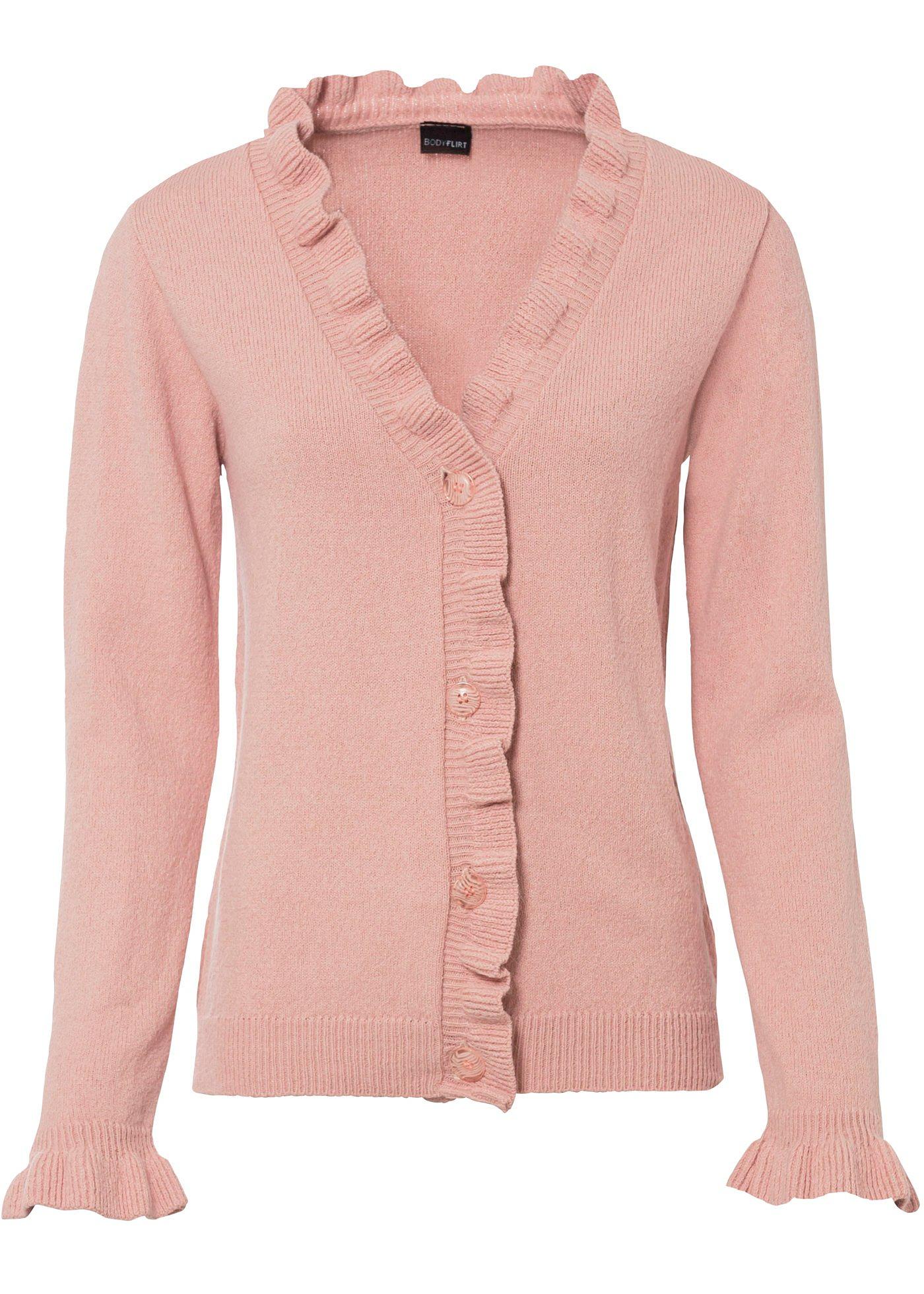 Gilet en maille à volants