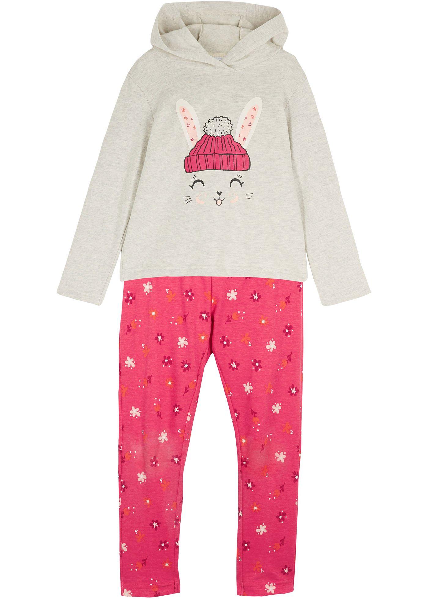 Sweat-shirt à capuche et legging fille (Ens. 2 pces.)