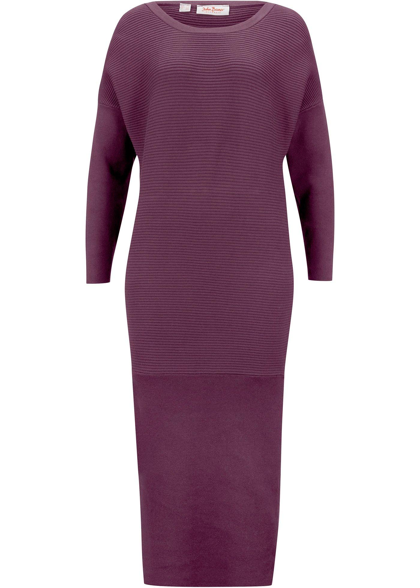 Robe en maille à manches chauve-souris