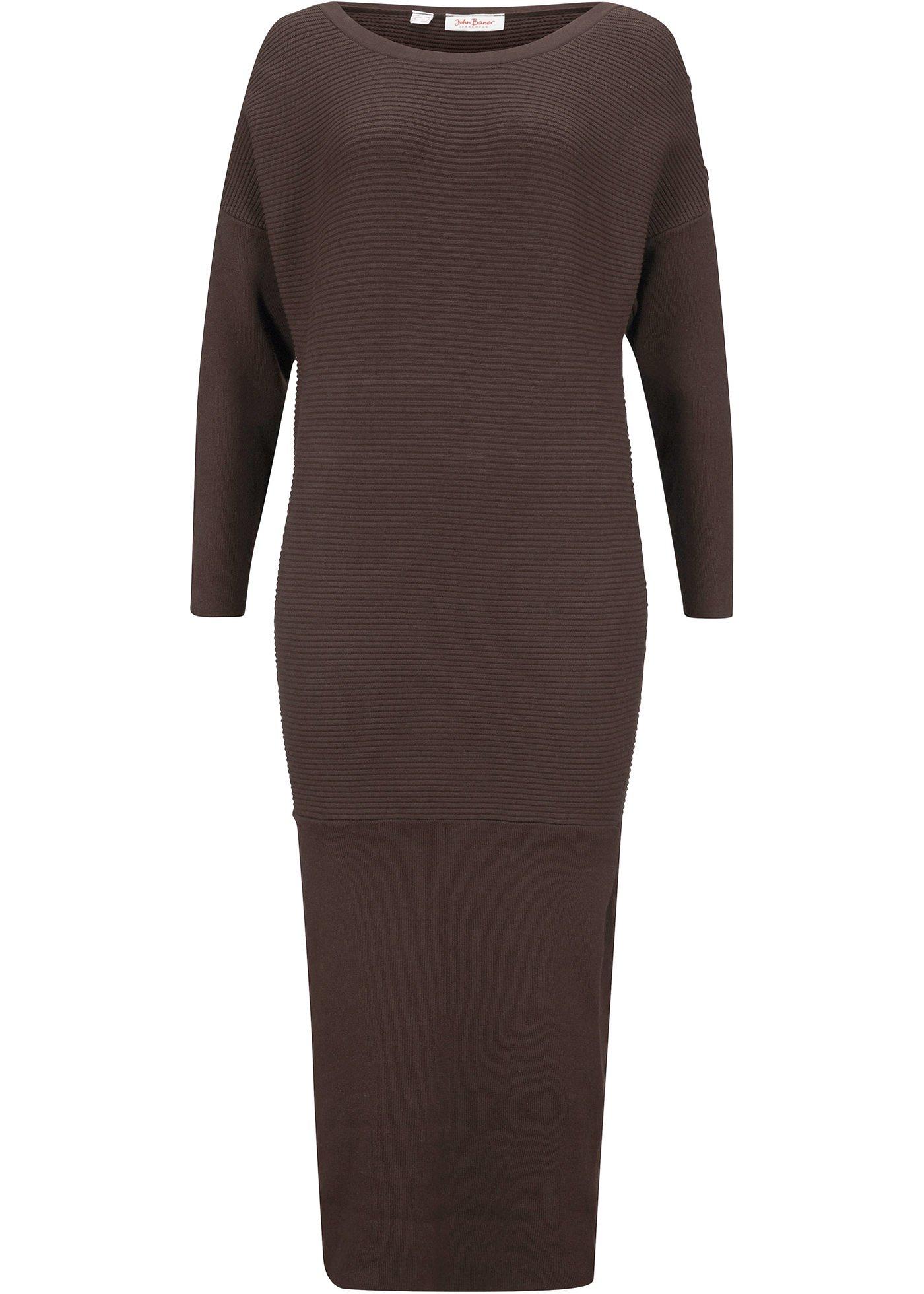 Robe en maille à manches chauve-souris