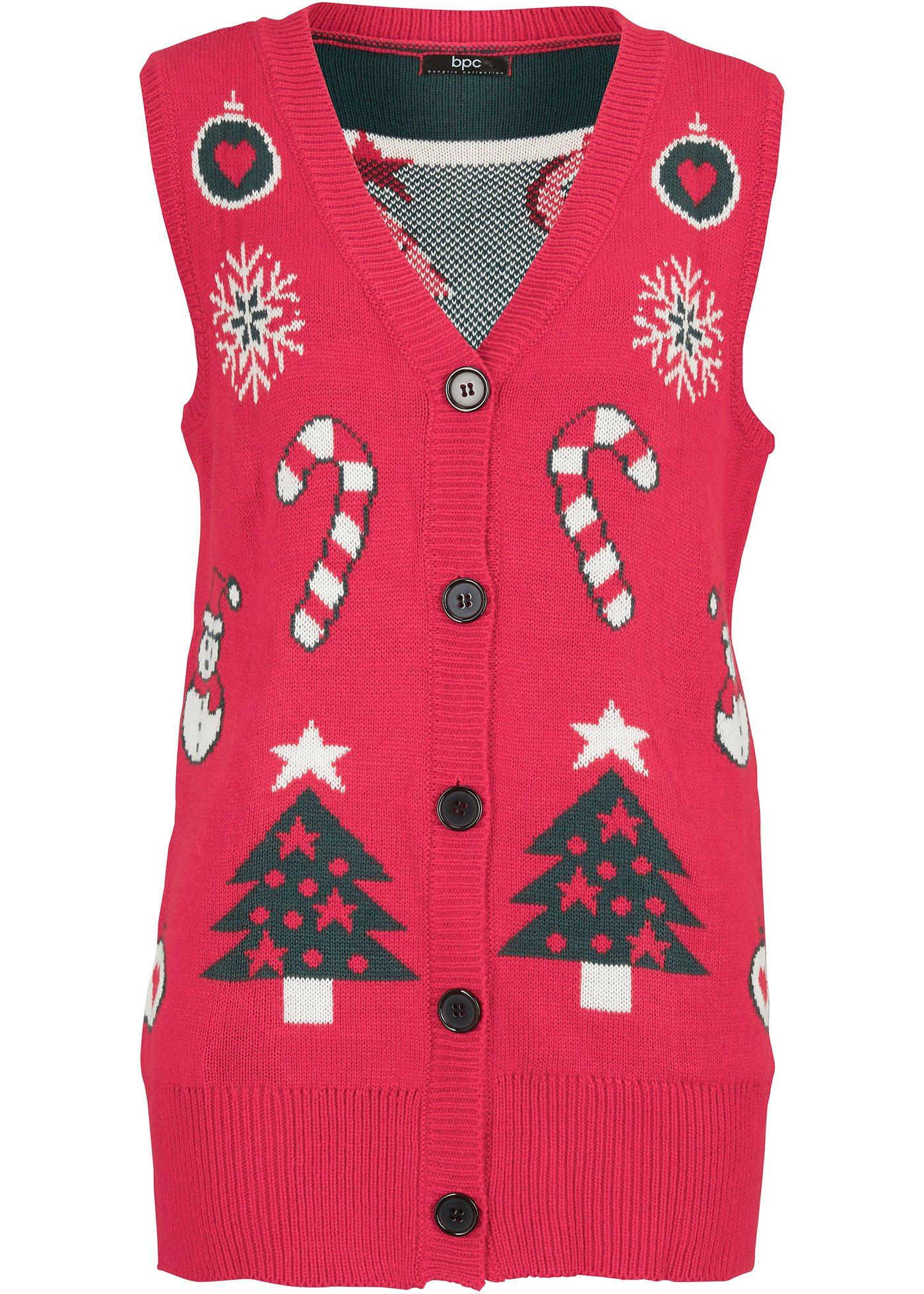 Gilet sans manches en maille de Noël