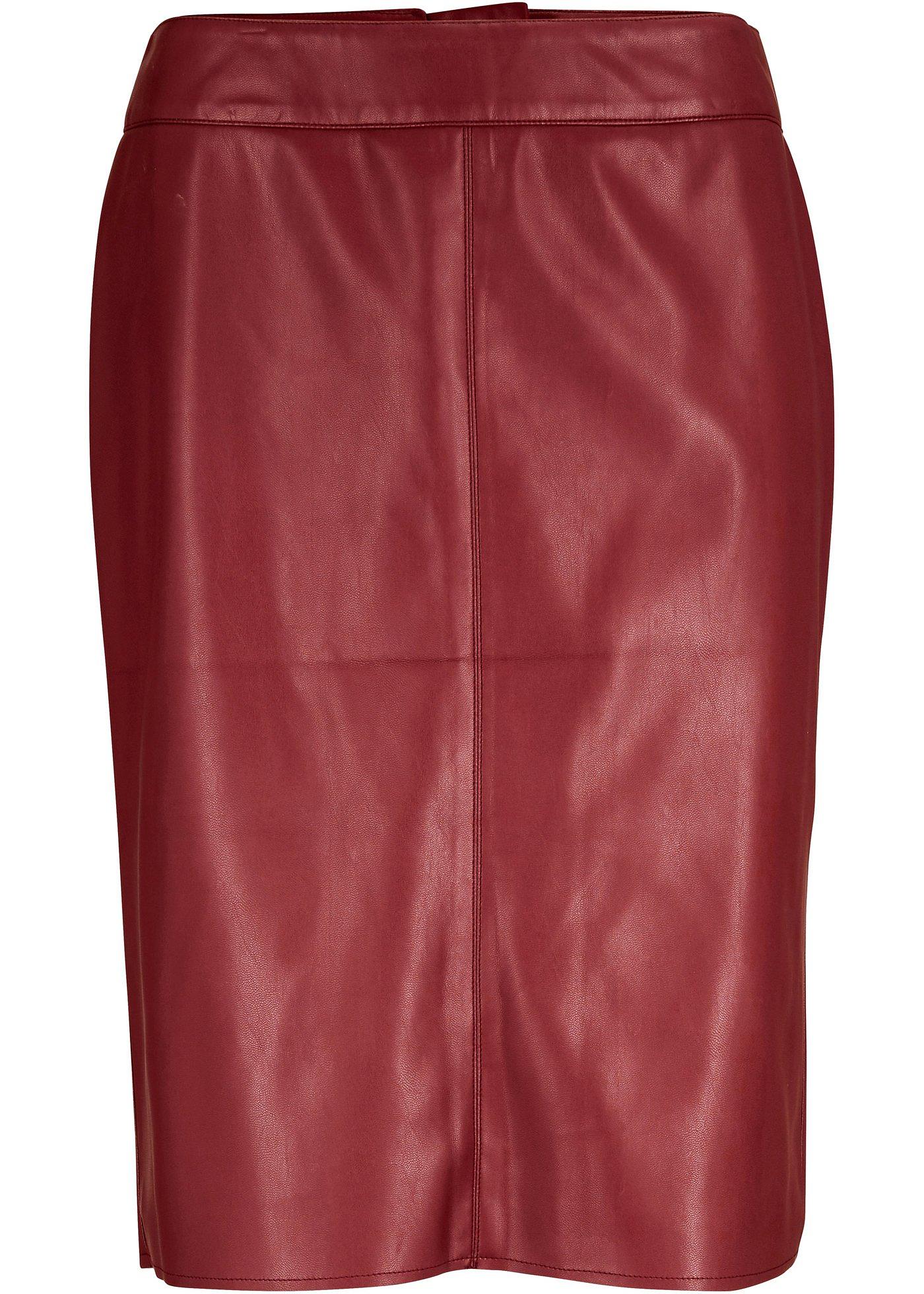 Jupe synthétique imitation cuir