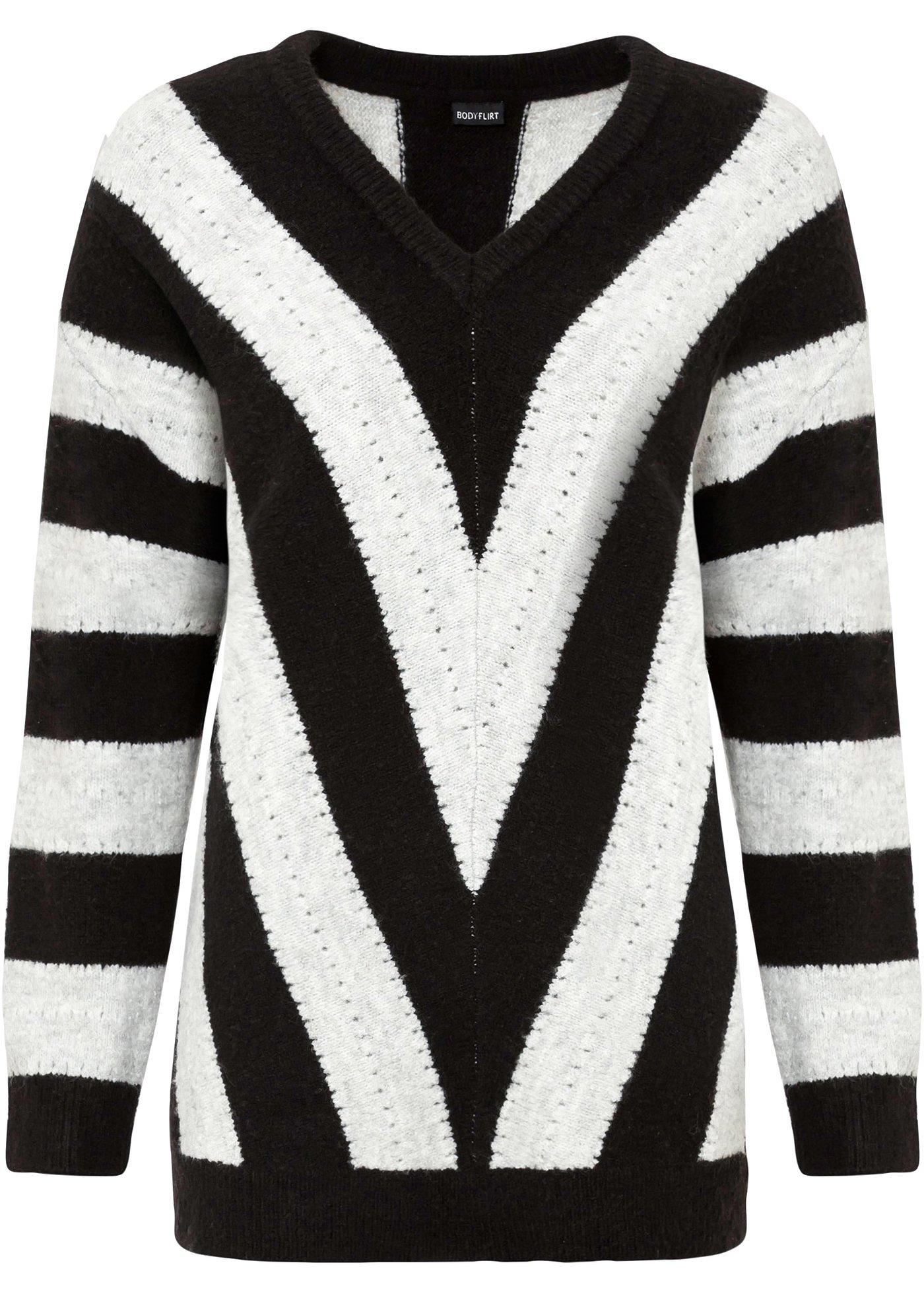 Pull à rayures oversize