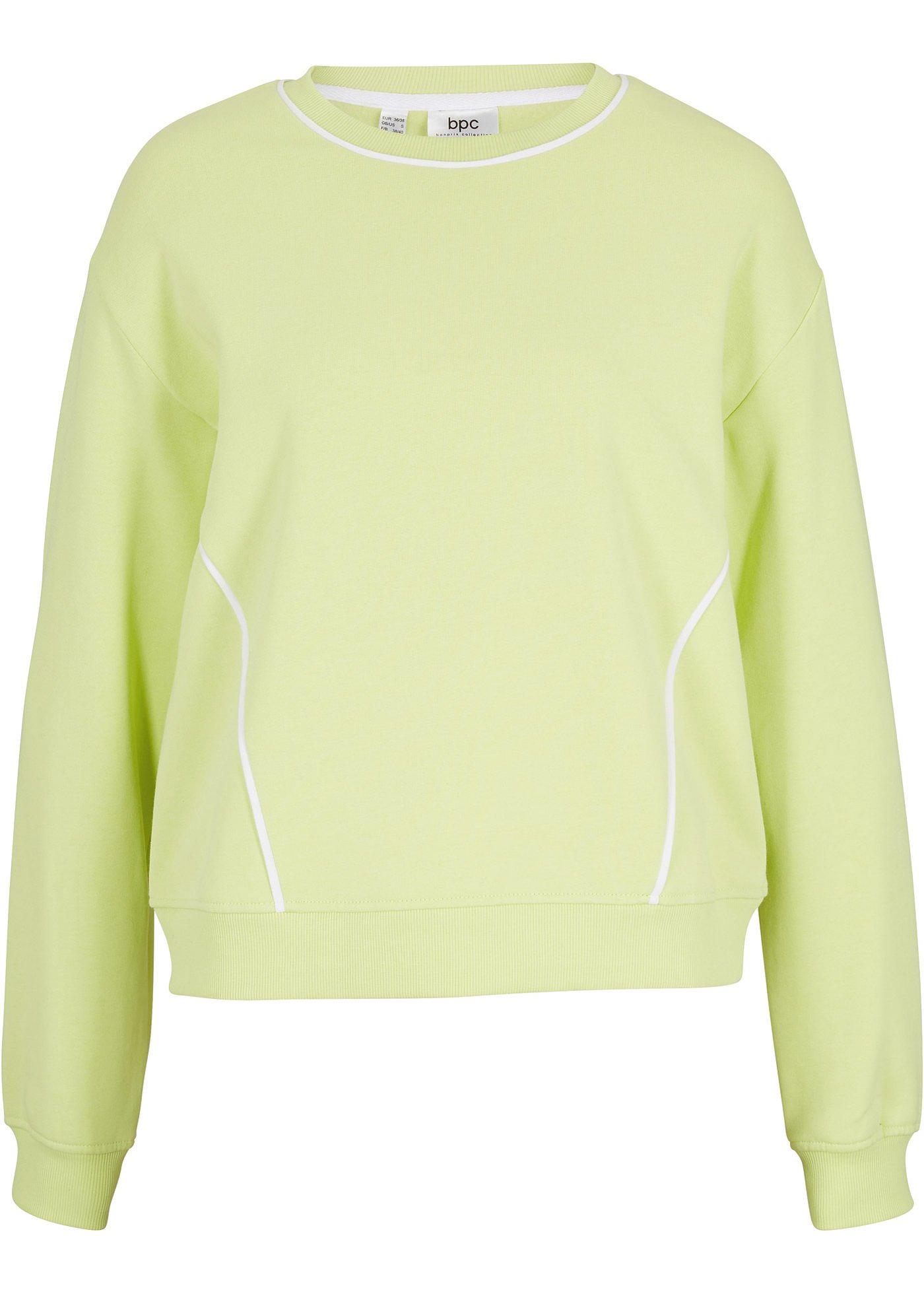 Sweat-shirt avec détails contrastants, raccourci