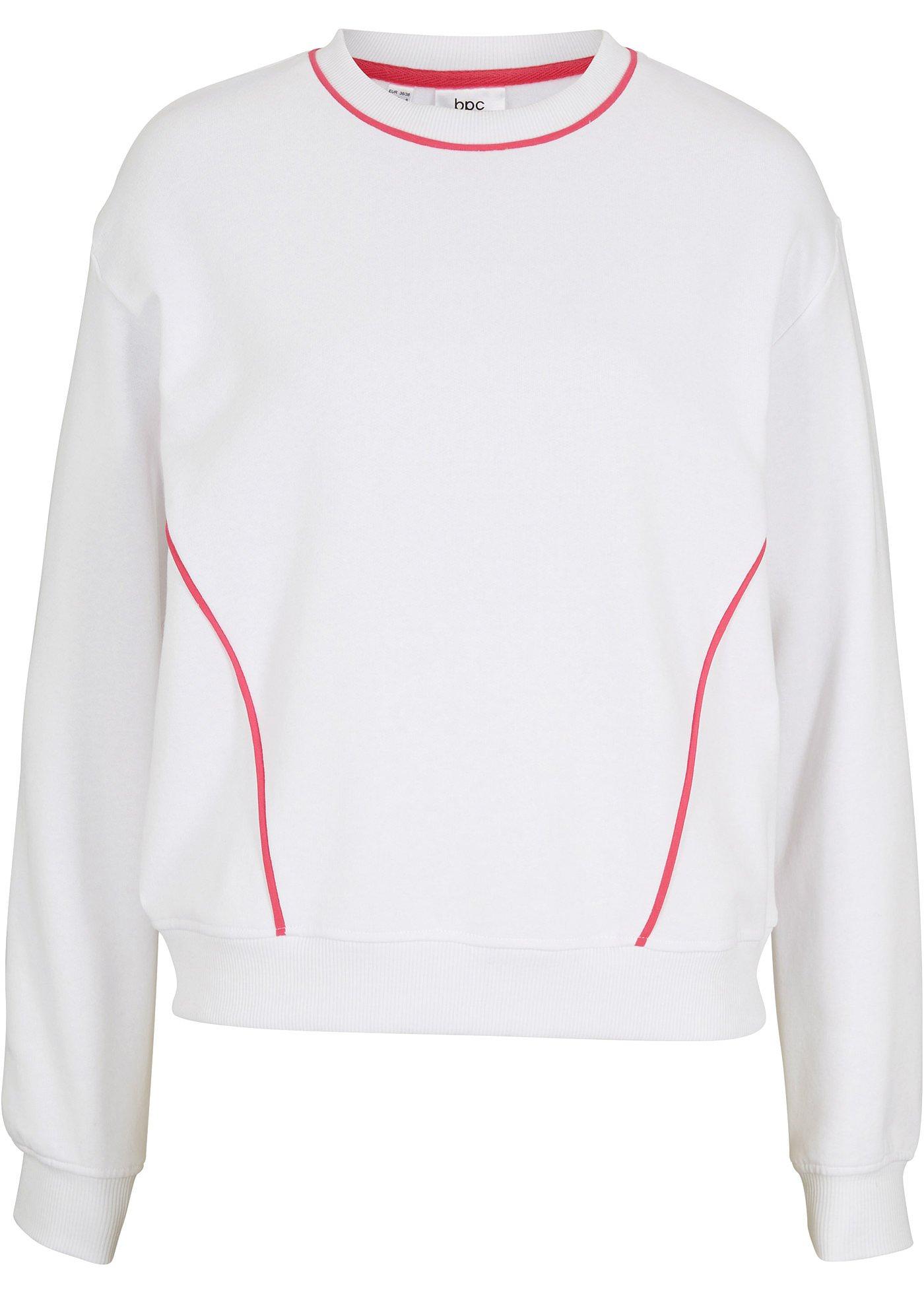 Sweat-shirt avec détails contrastants, raccourci