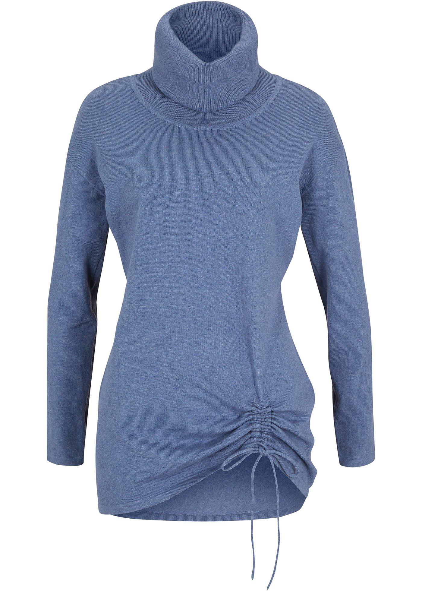 Pull avec fronces avec coton recyclé