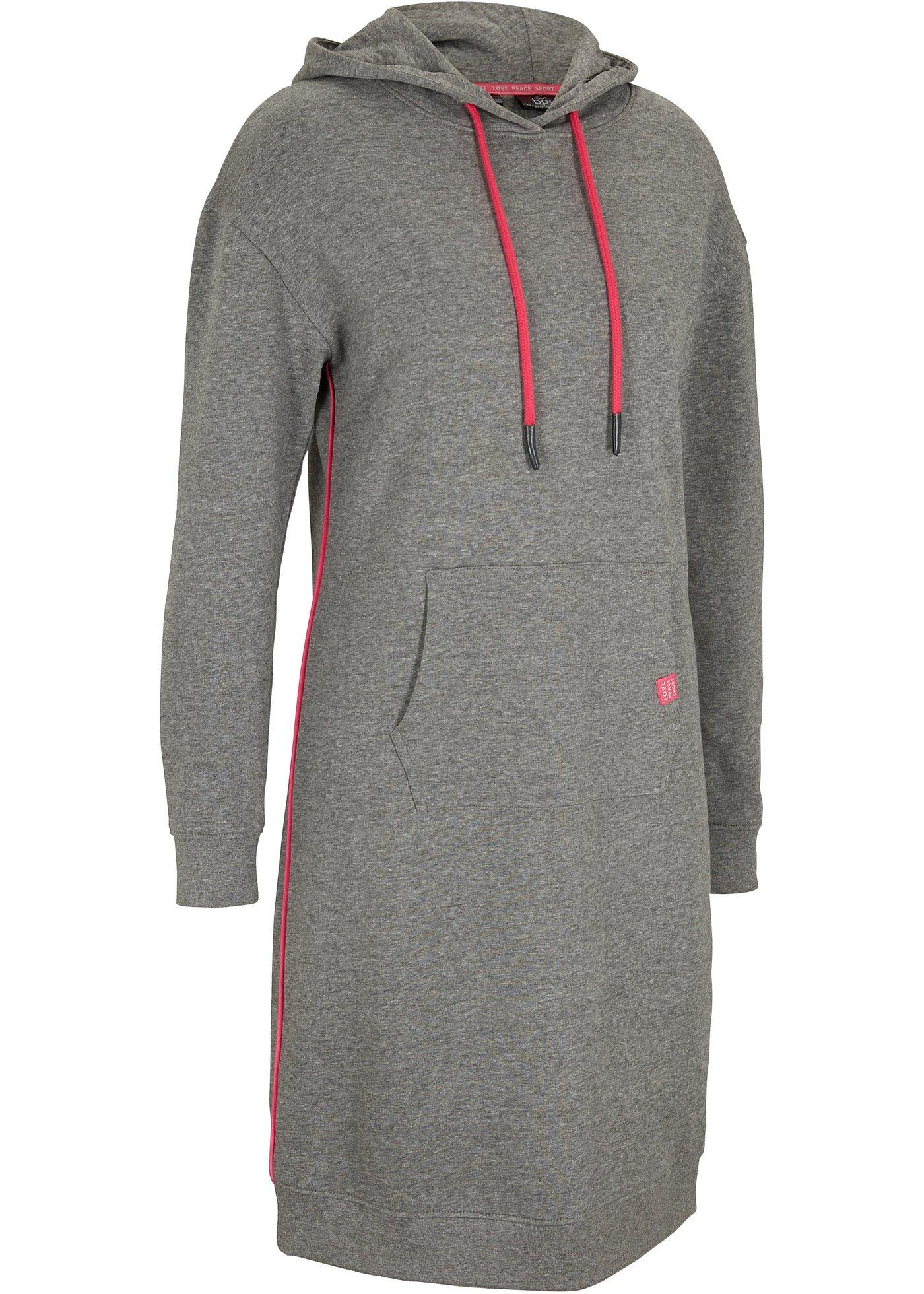 Robe sweat à capuche, manches longues
