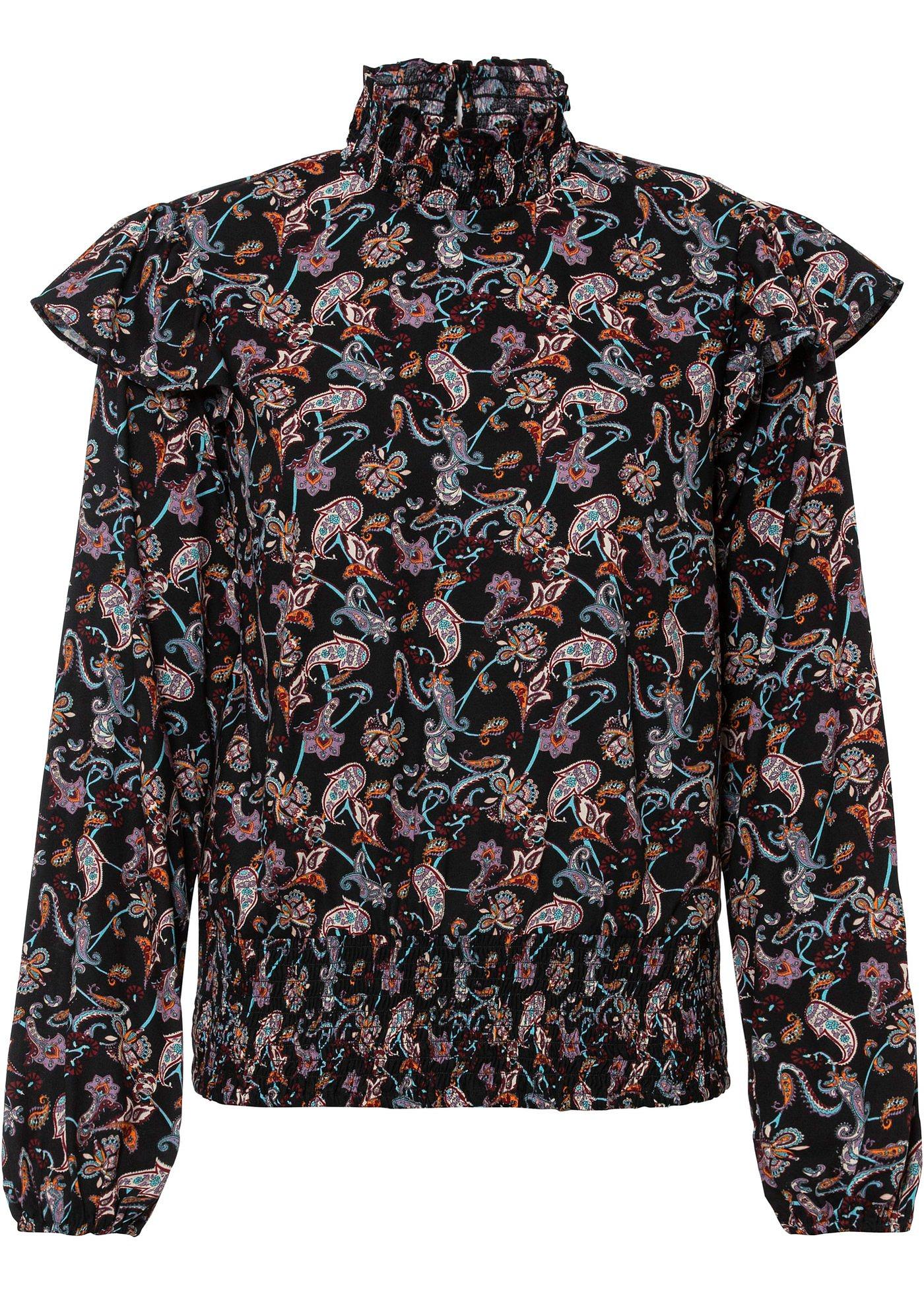 Blouse imprimée avec smock