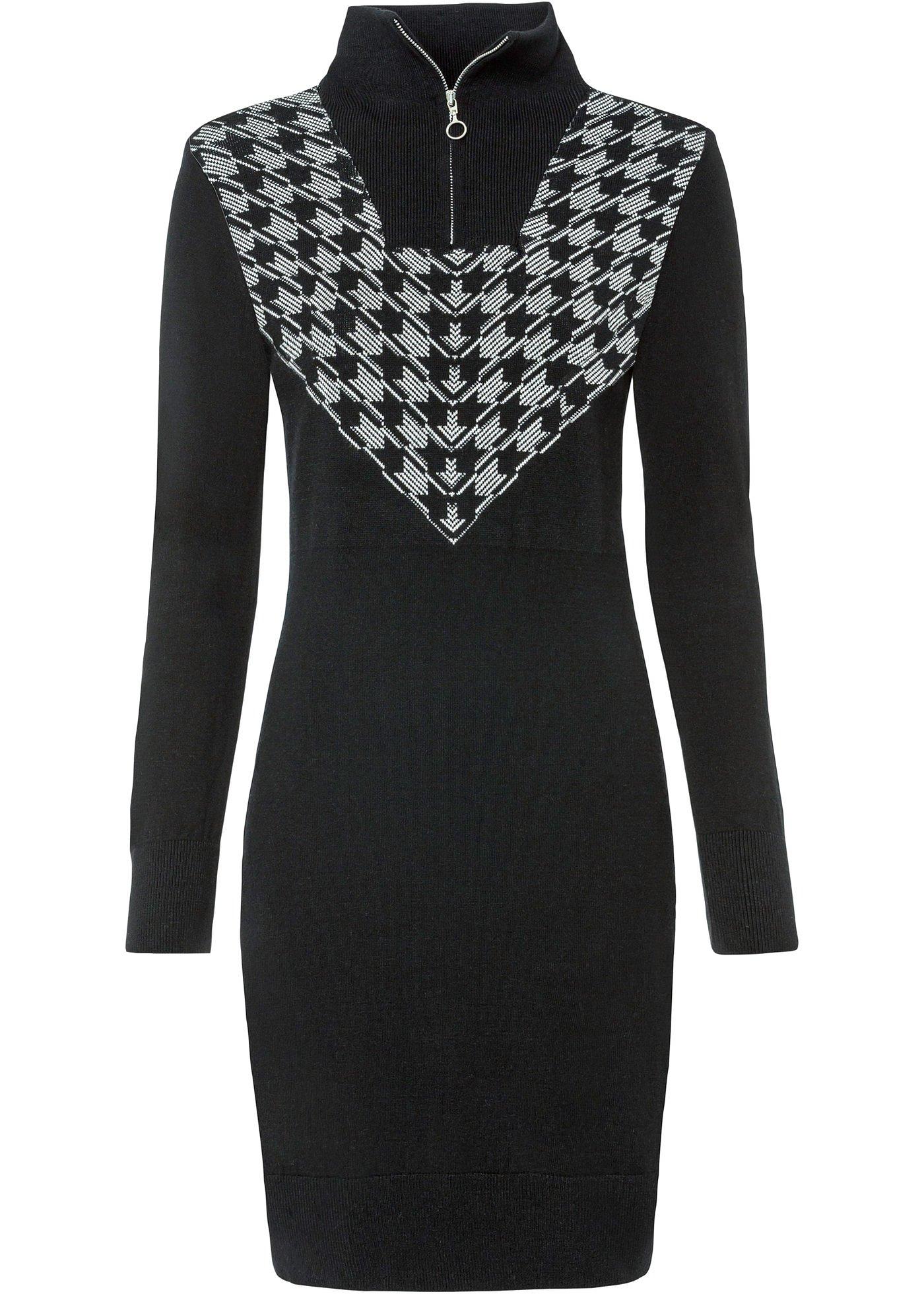 Robe en maille avec col camionneur