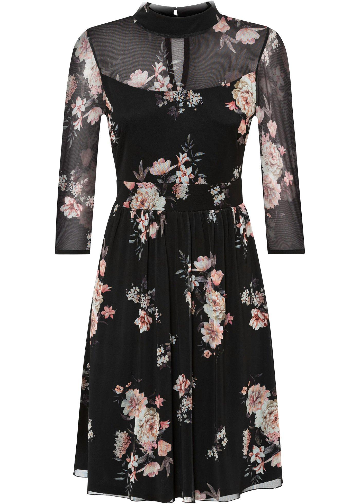 Robe en mesh imprimée