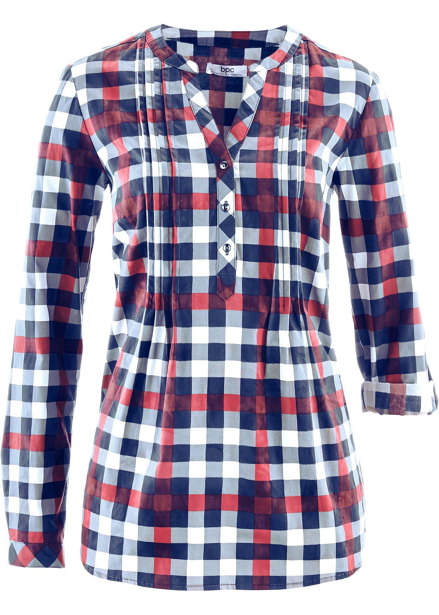 Blouse-tunique, manches longues