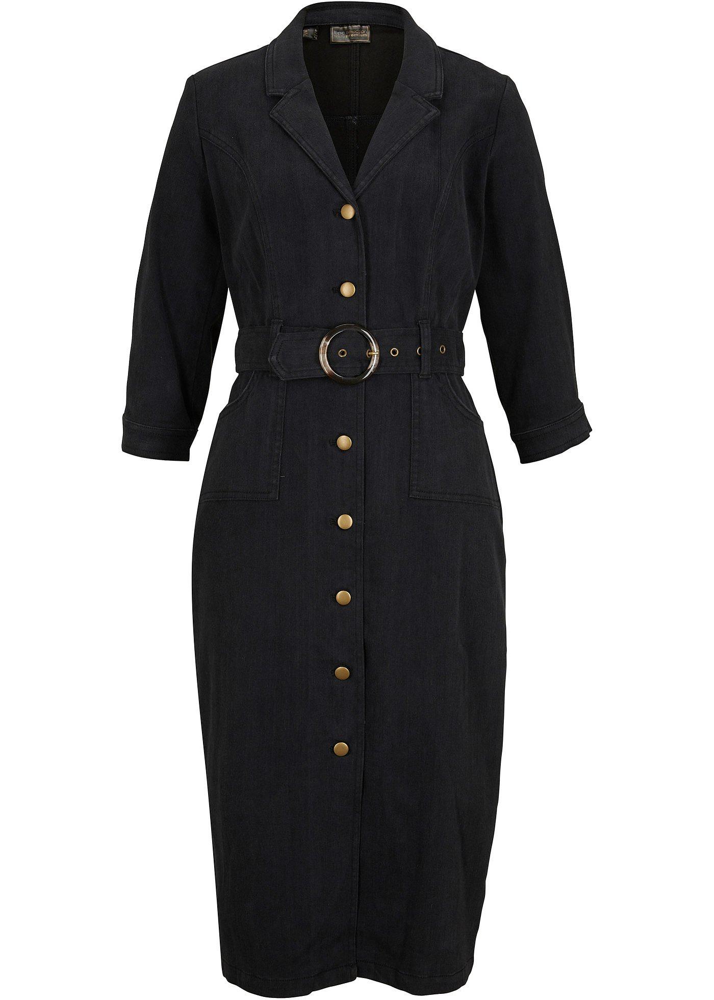 Robe midi en jean avec ceinture