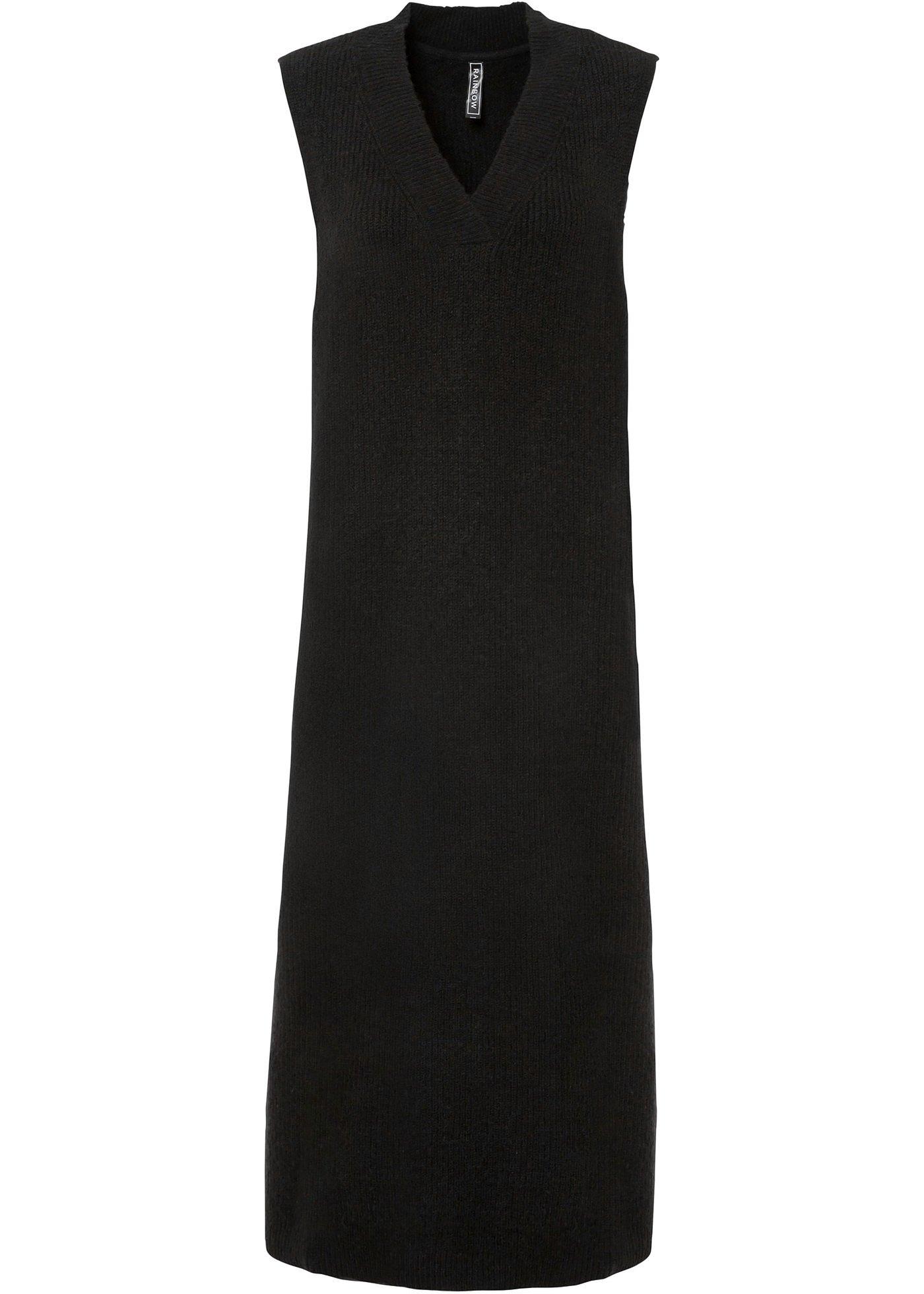 Robe en maille avec décolleté en V plongeant